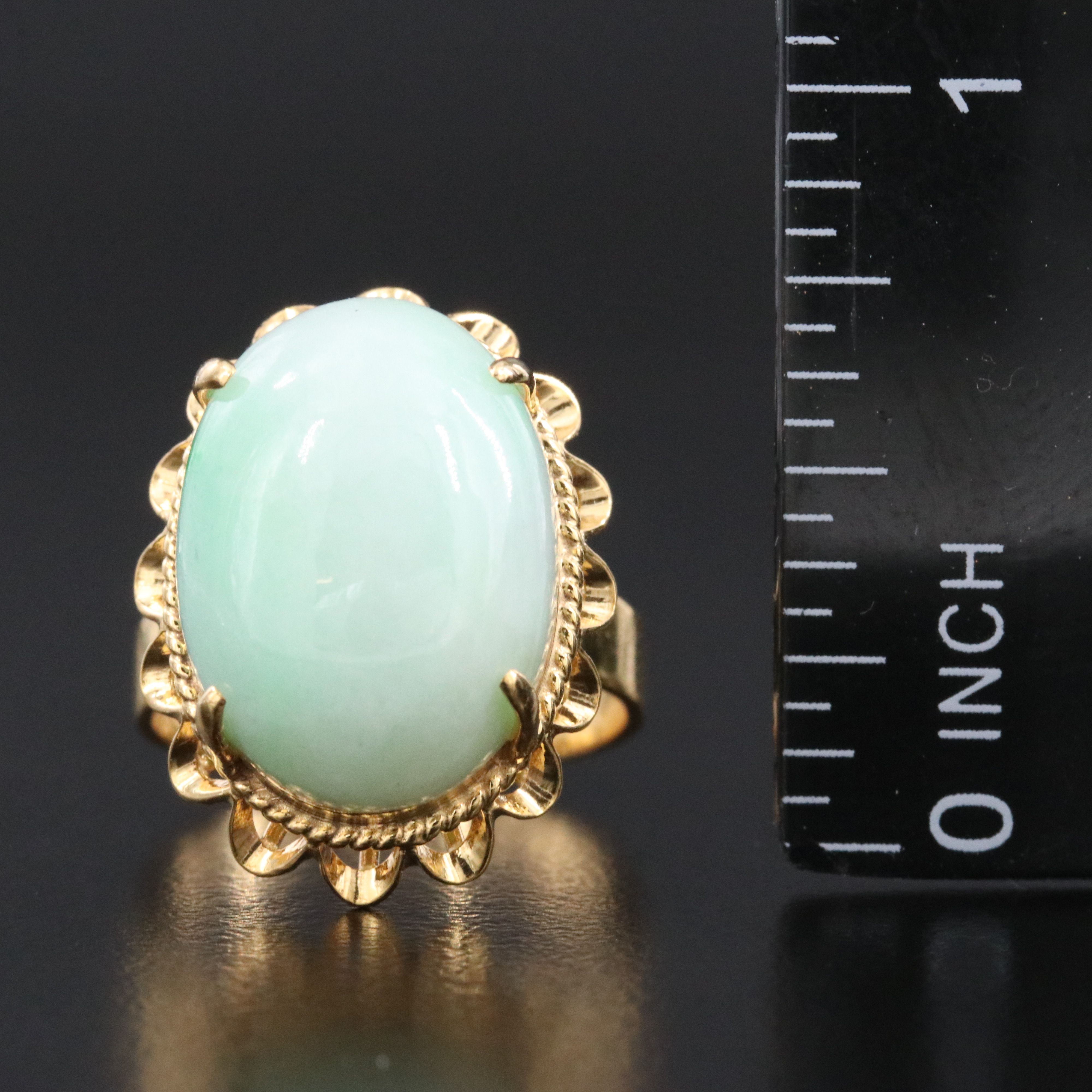 10K Jadeite Ring