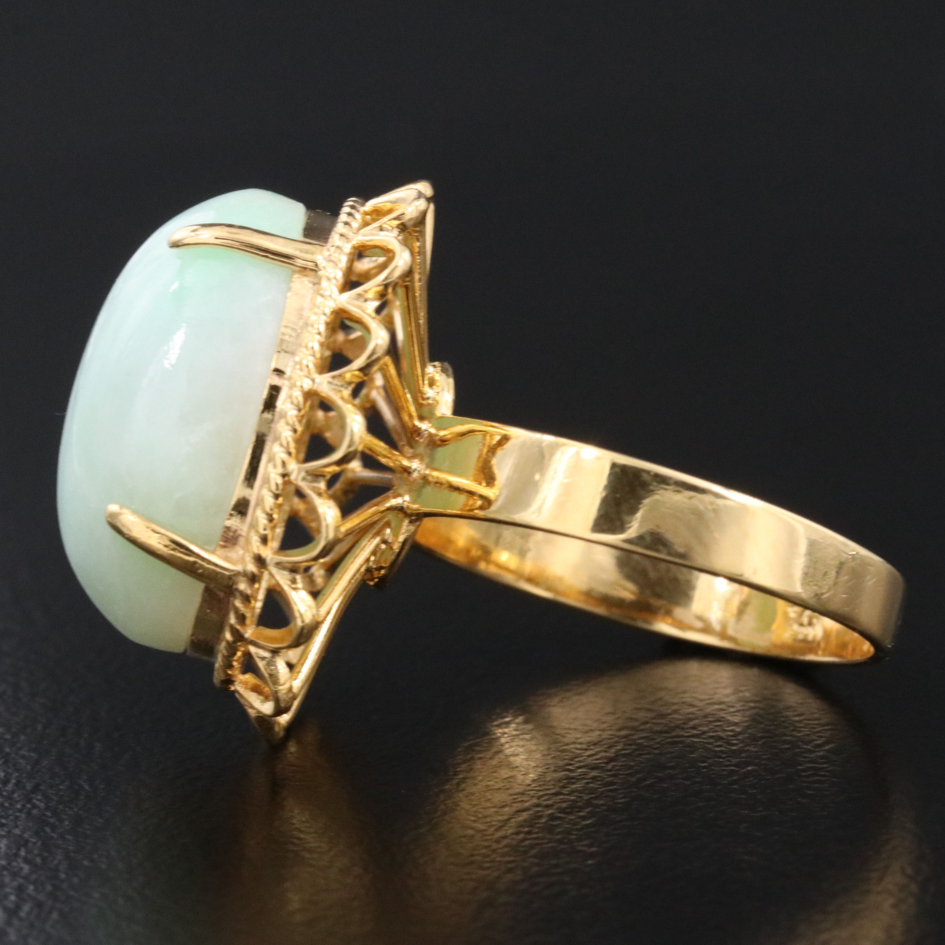 10K Jadeite Ring