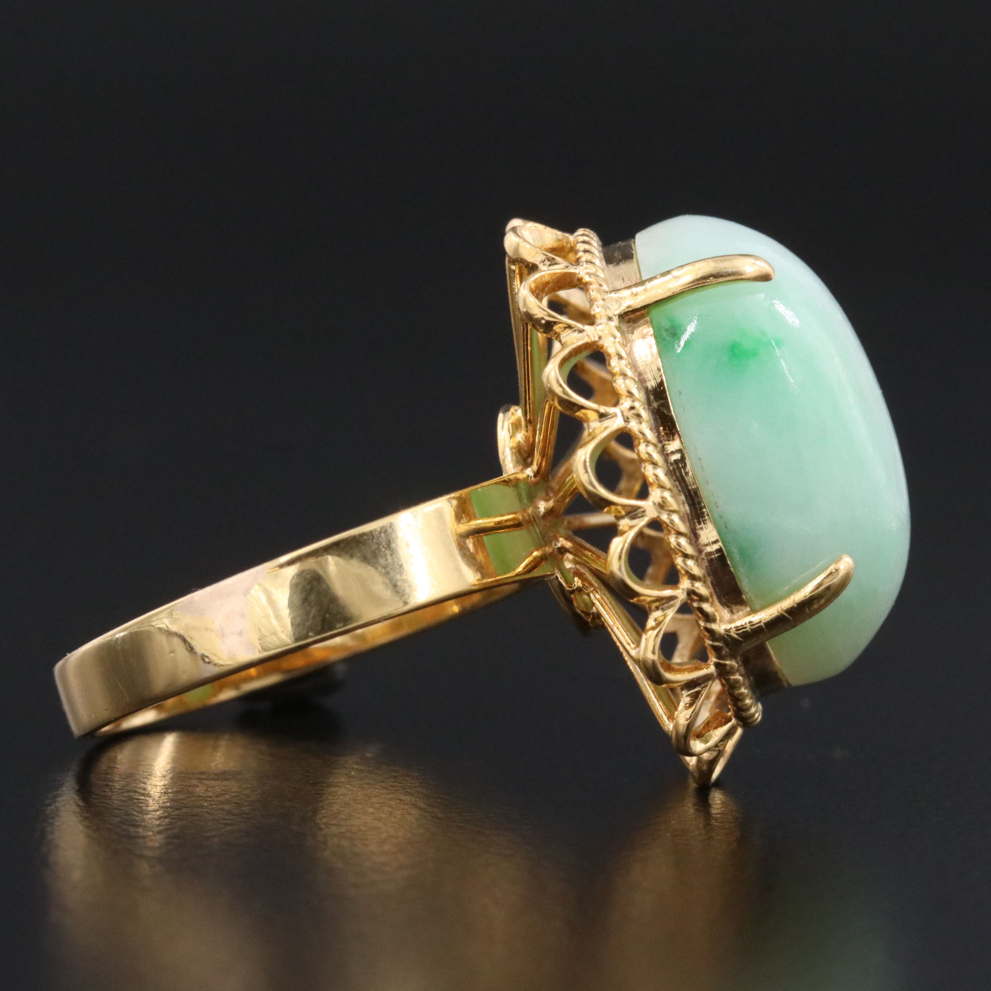 10K Jadeite Ring