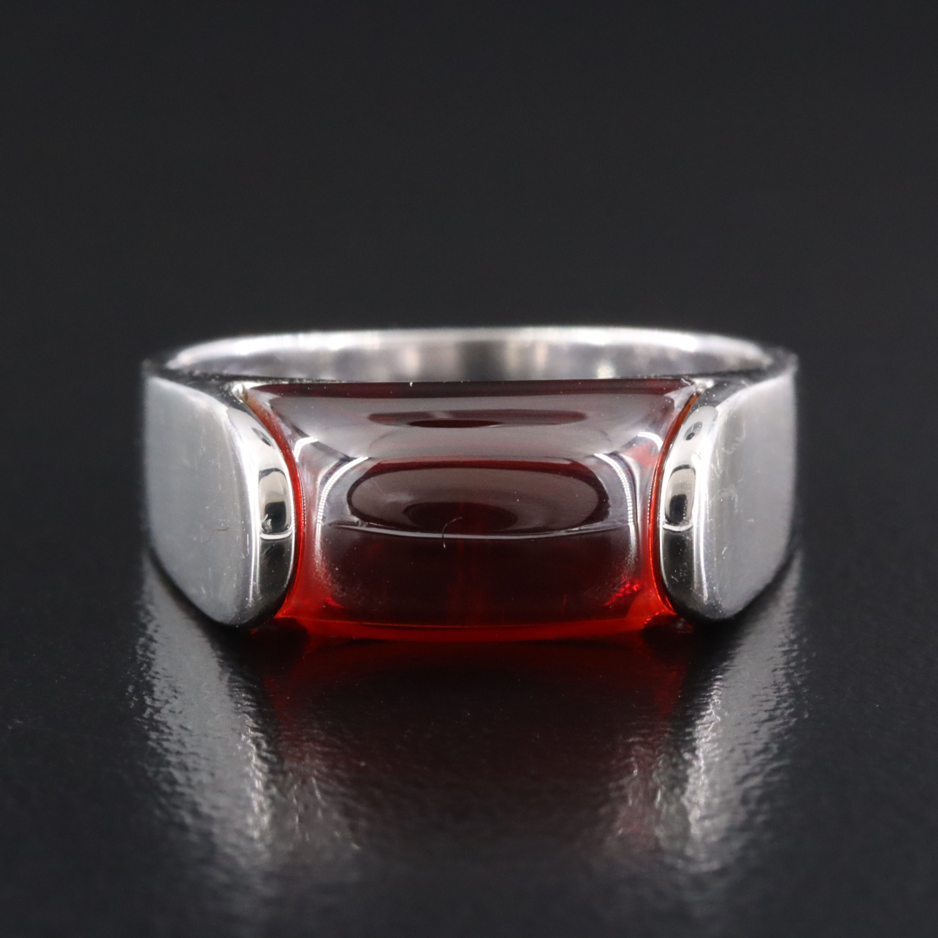 Sterling Garnet Ring