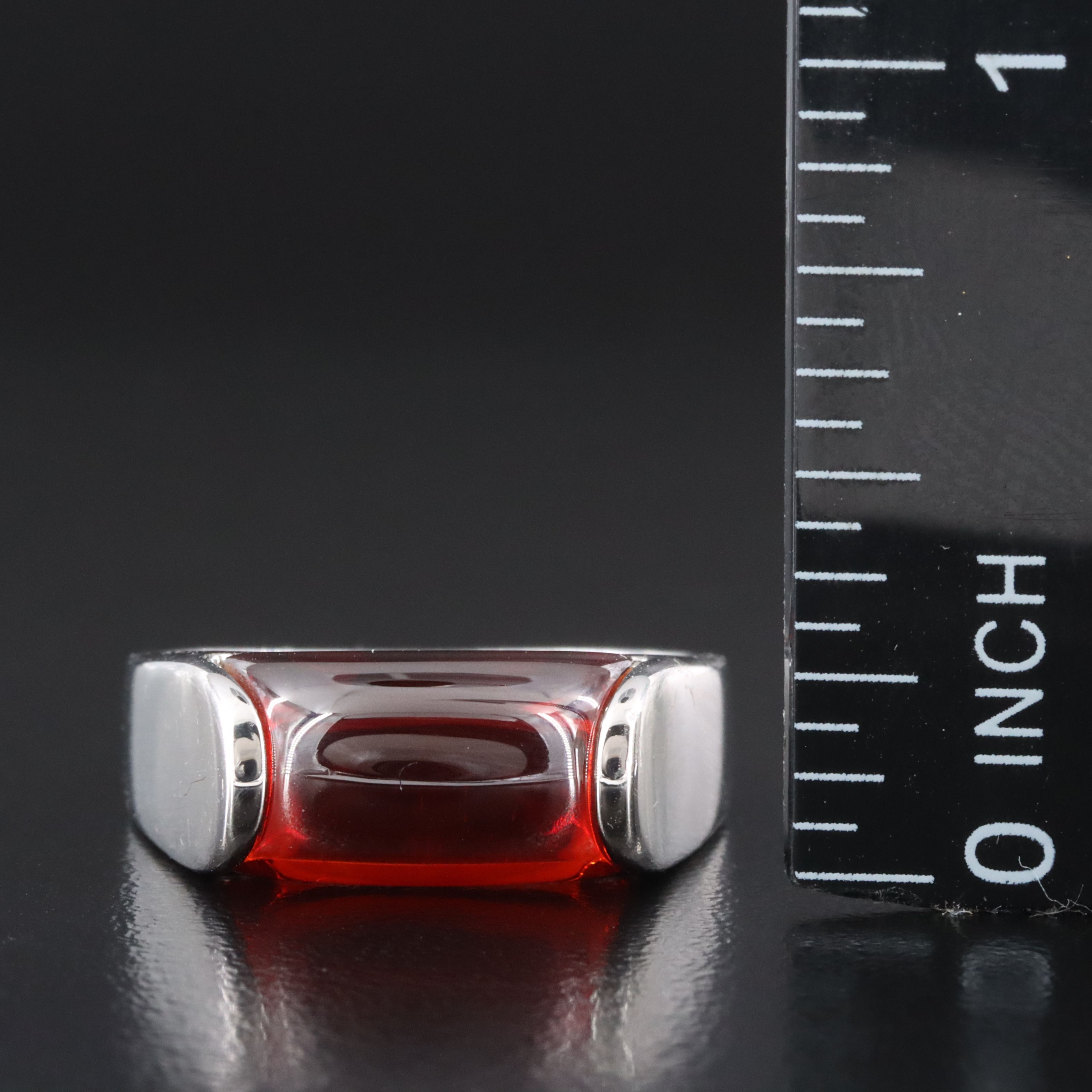 Sterling Garnet Ring