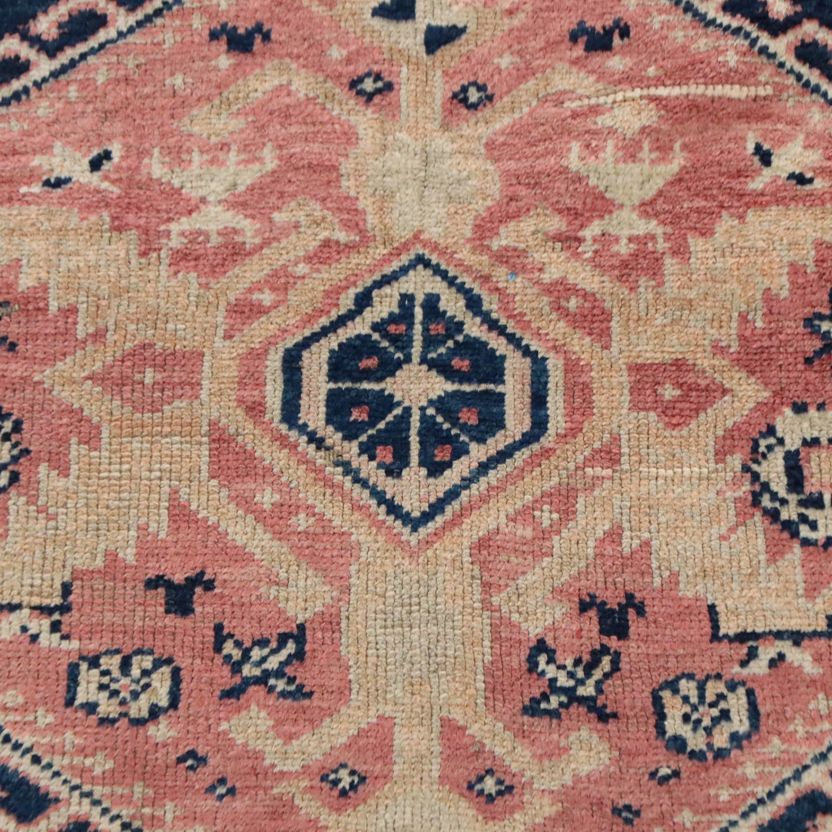 4'3 x 6'6 Hand-Knotted Turkish Bergama Area Rug