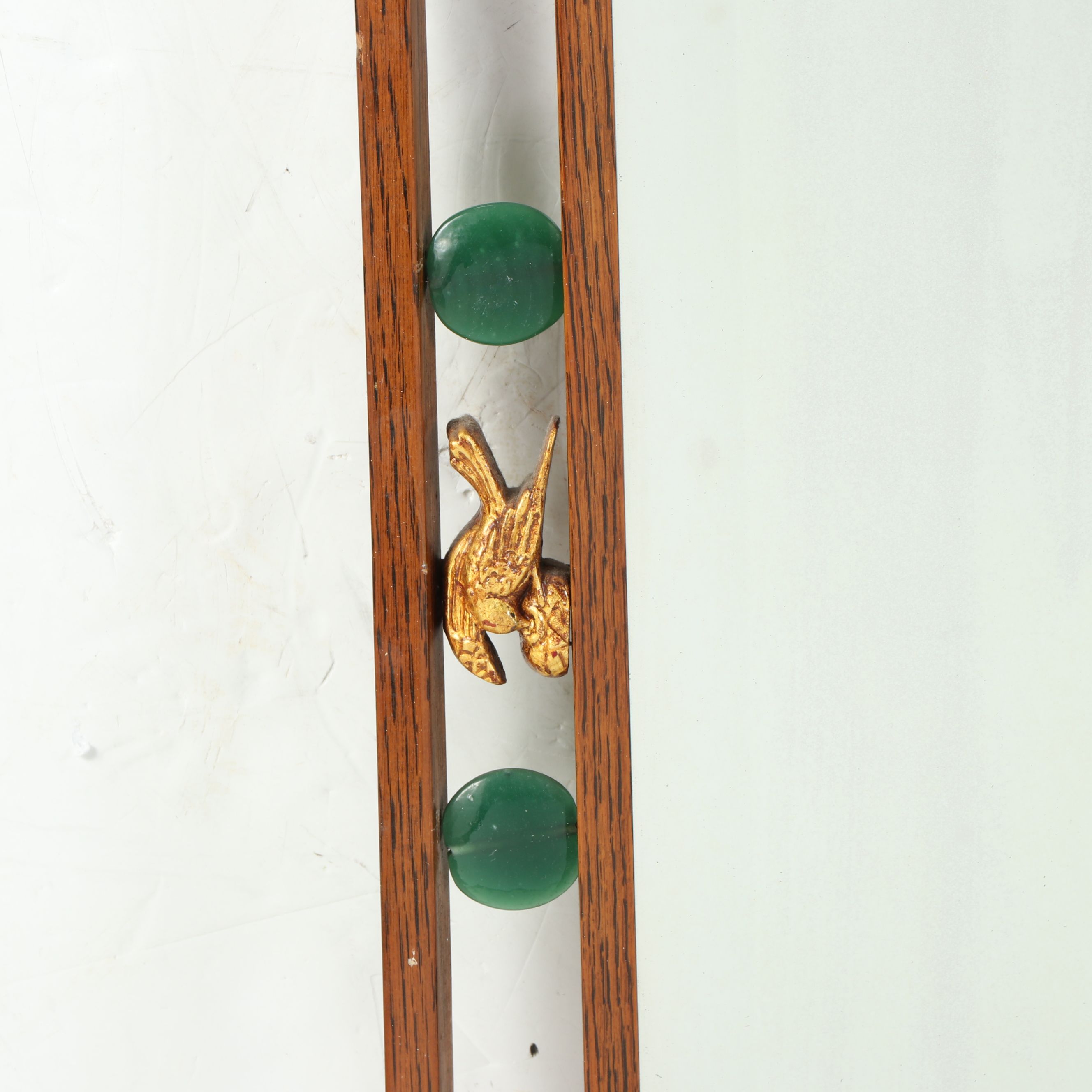 Arts and Crafts Style Double Wood Frame Wall Mirror