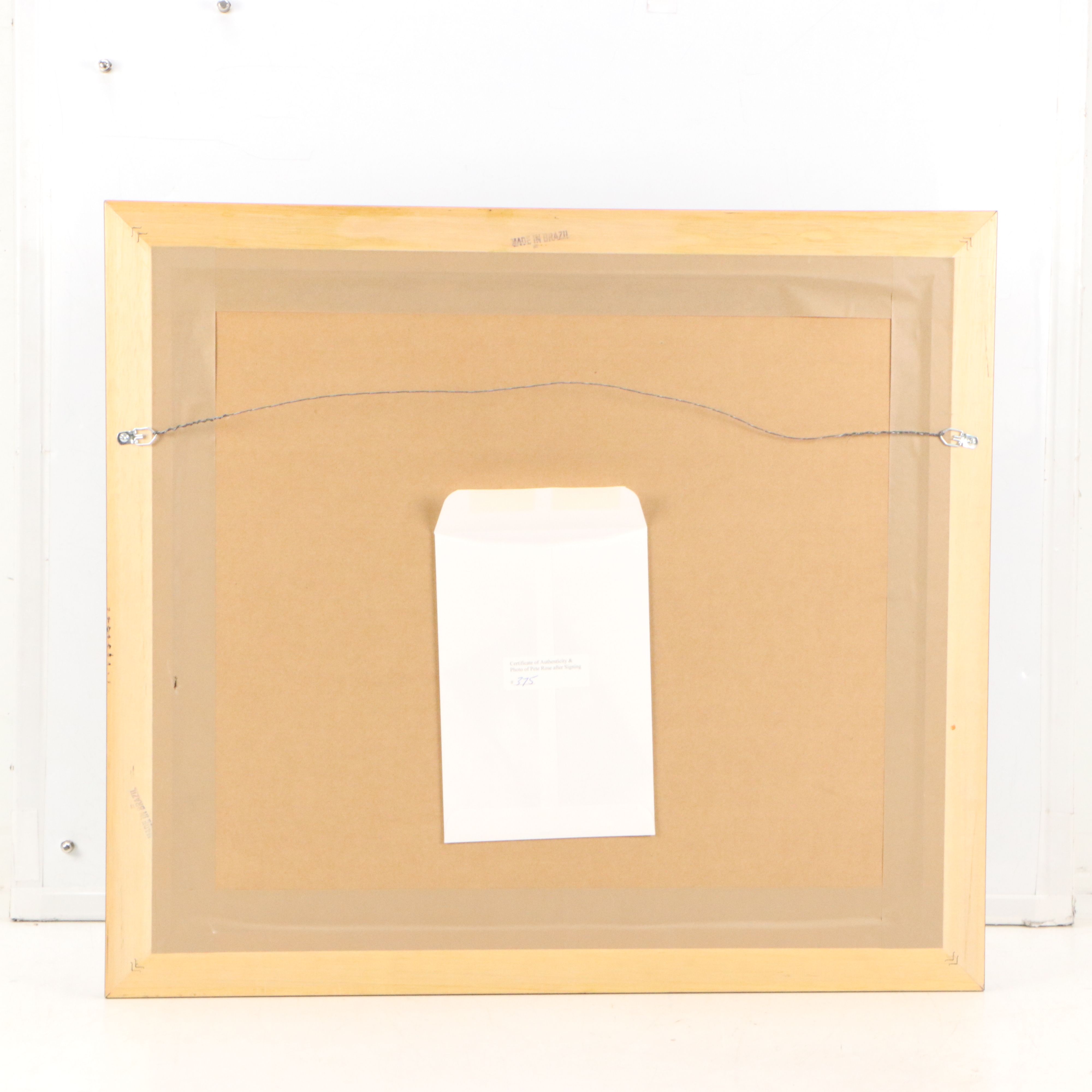 Pete Rose Signed Cincinnati Reds Record Breaking Hit Display