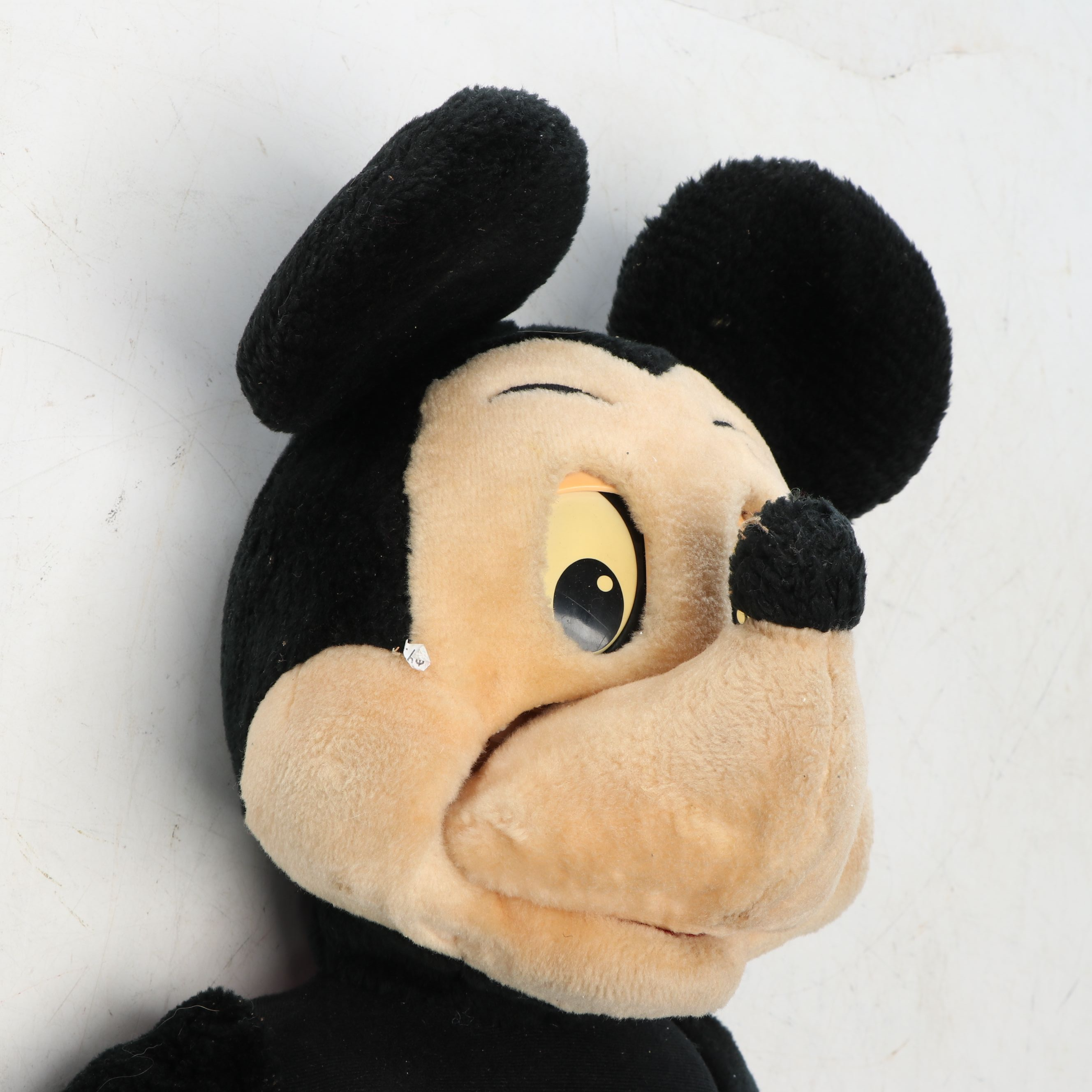 Talking Mickey Mouse Toy and Stuffed Mickey Mouse, Vintage