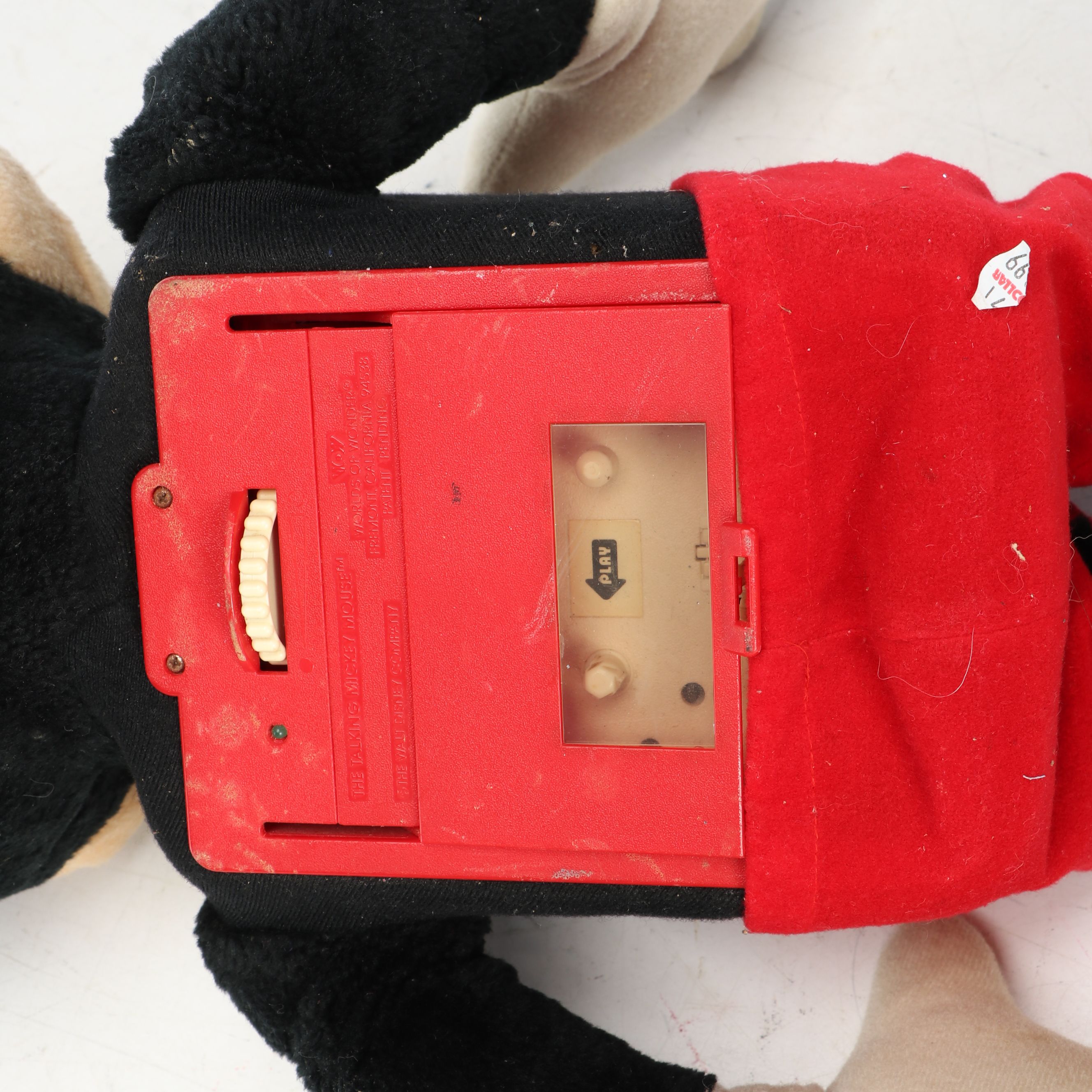 Talking Mickey Mouse Toy and Stuffed Mickey Mouse, Vintage
