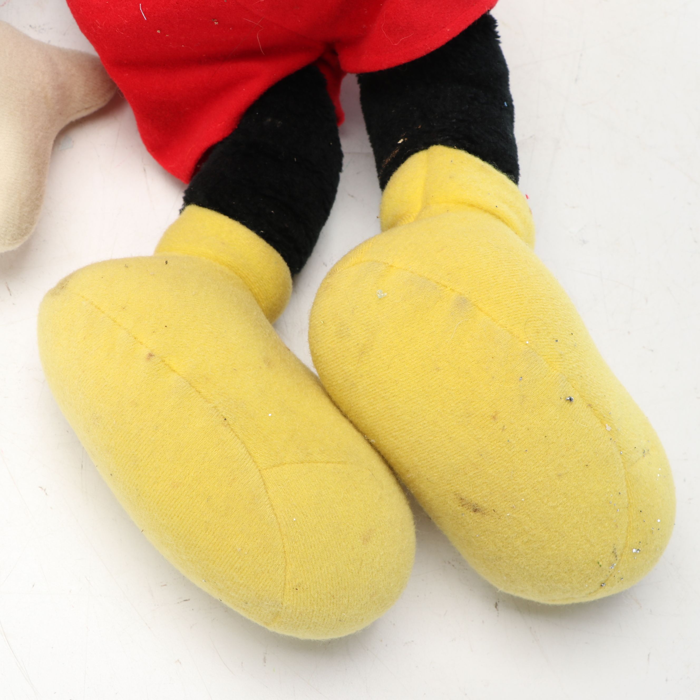 Talking Mickey Mouse Toy and Stuffed Mickey Mouse, Vintage