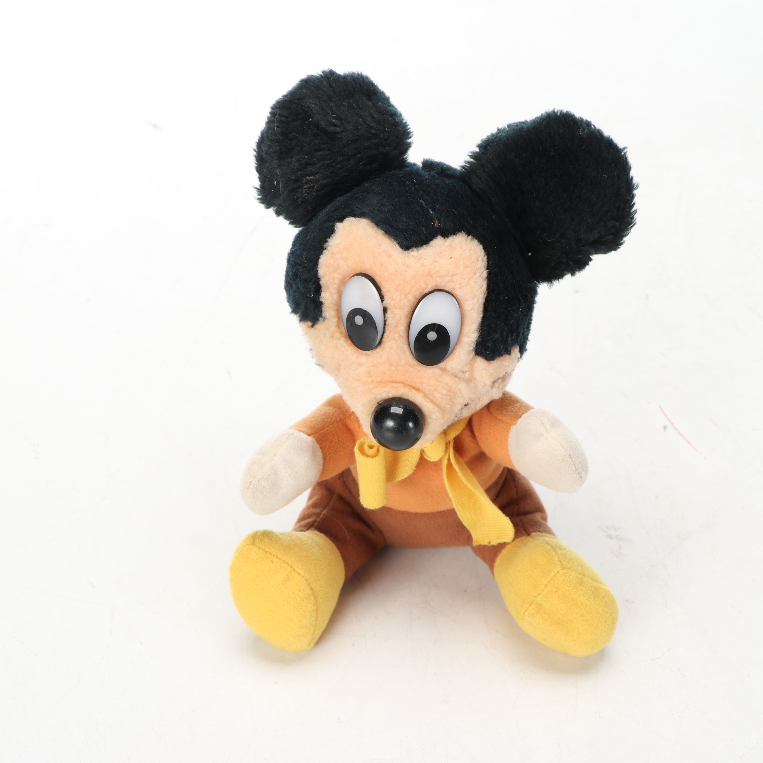 Talking Mickey Mouse Toy and Stuffed Mickey Mouse, Vintage