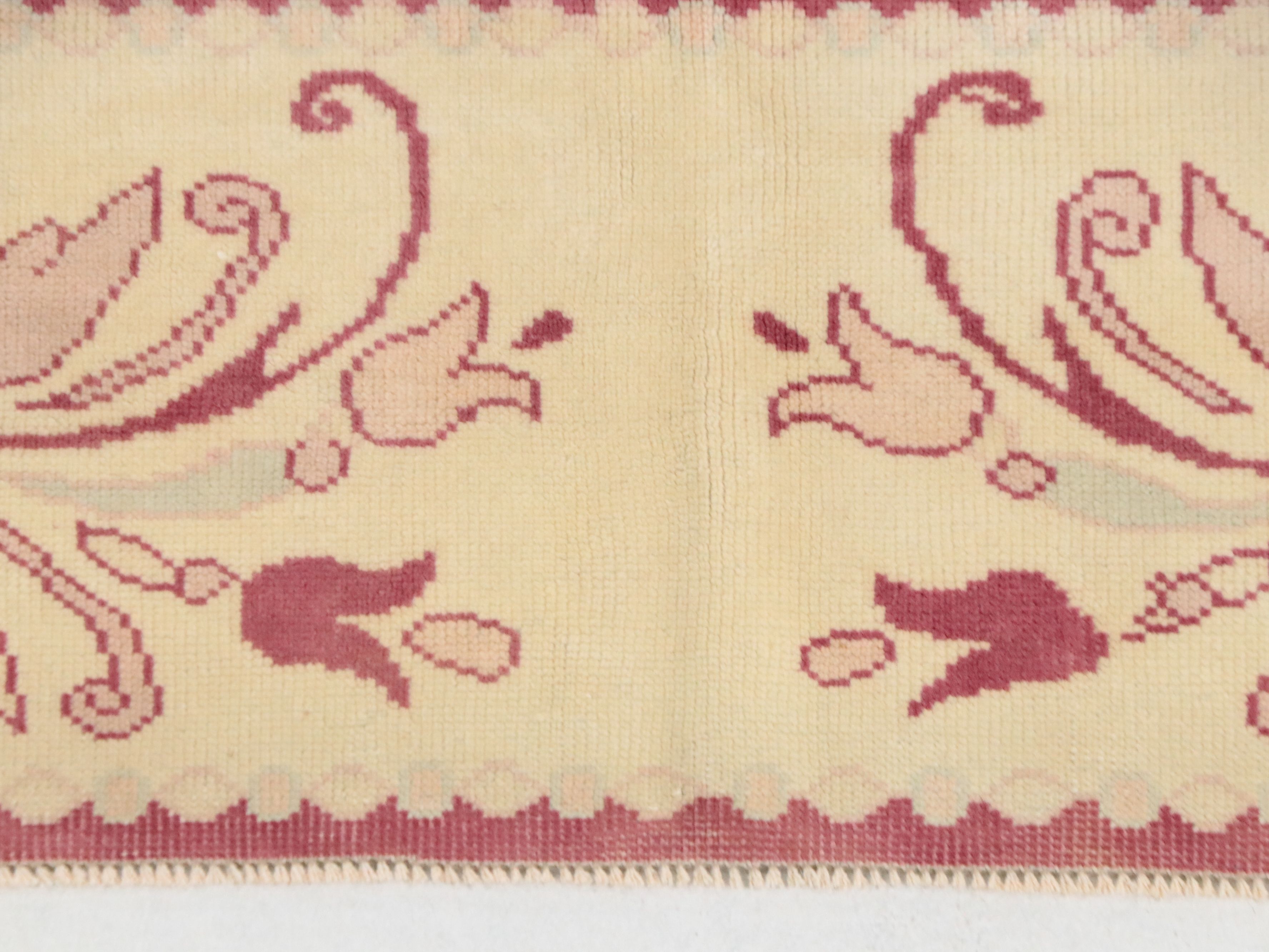 5'9 x 7'8 Hand-Knotted Turkish Oushak Style Area Rug