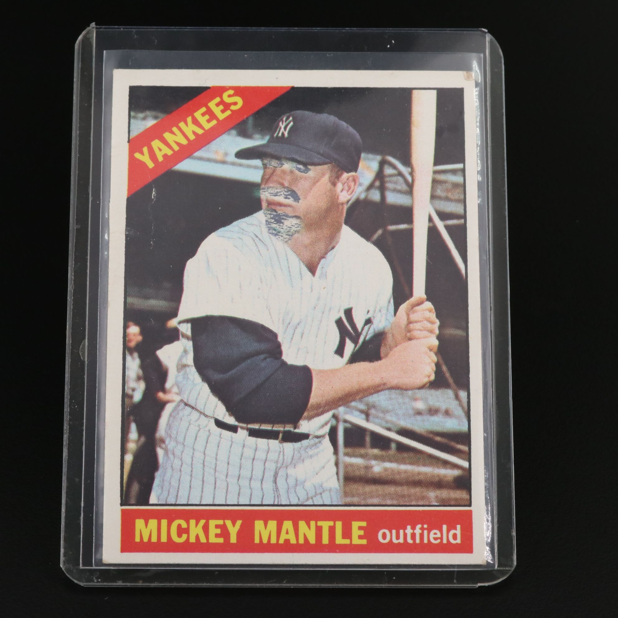 1966 Topps Mickey Mantle New York Yankees Baseball Card