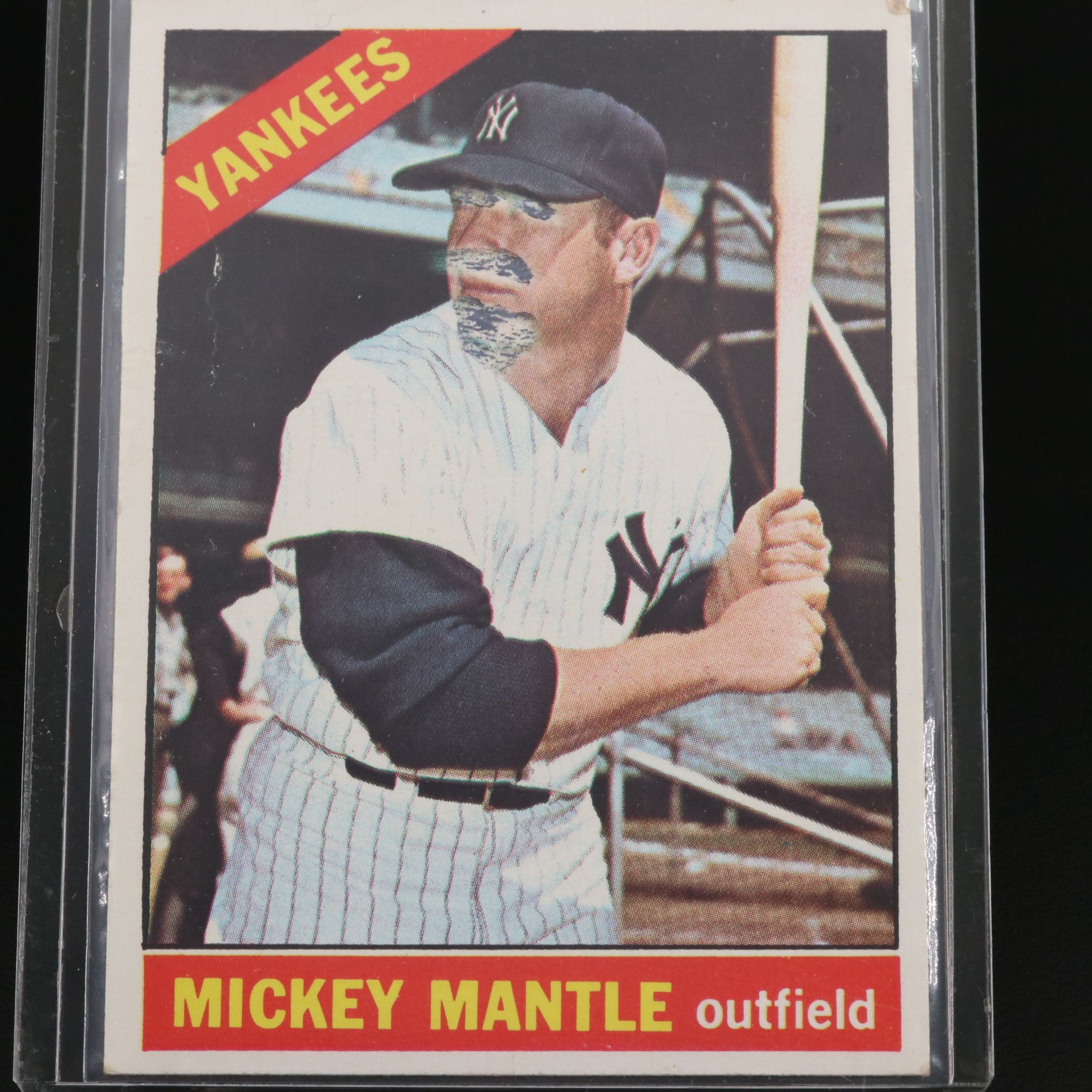 1966 Topps Mickey Mantle New York Yankees Baseball Card