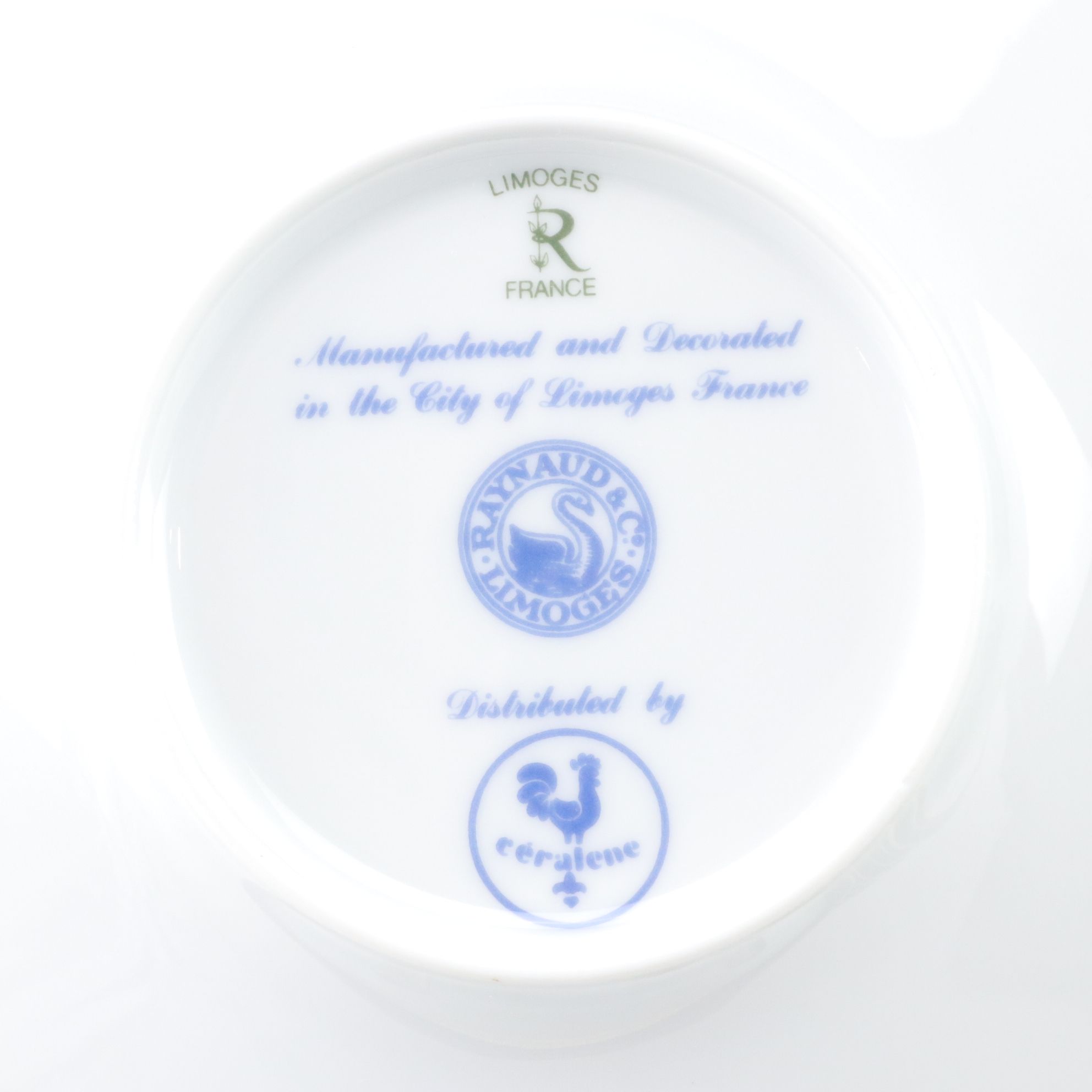 Raynaud & Co. Limoges "Diplomat Blue" Porcelain Dinnerware
