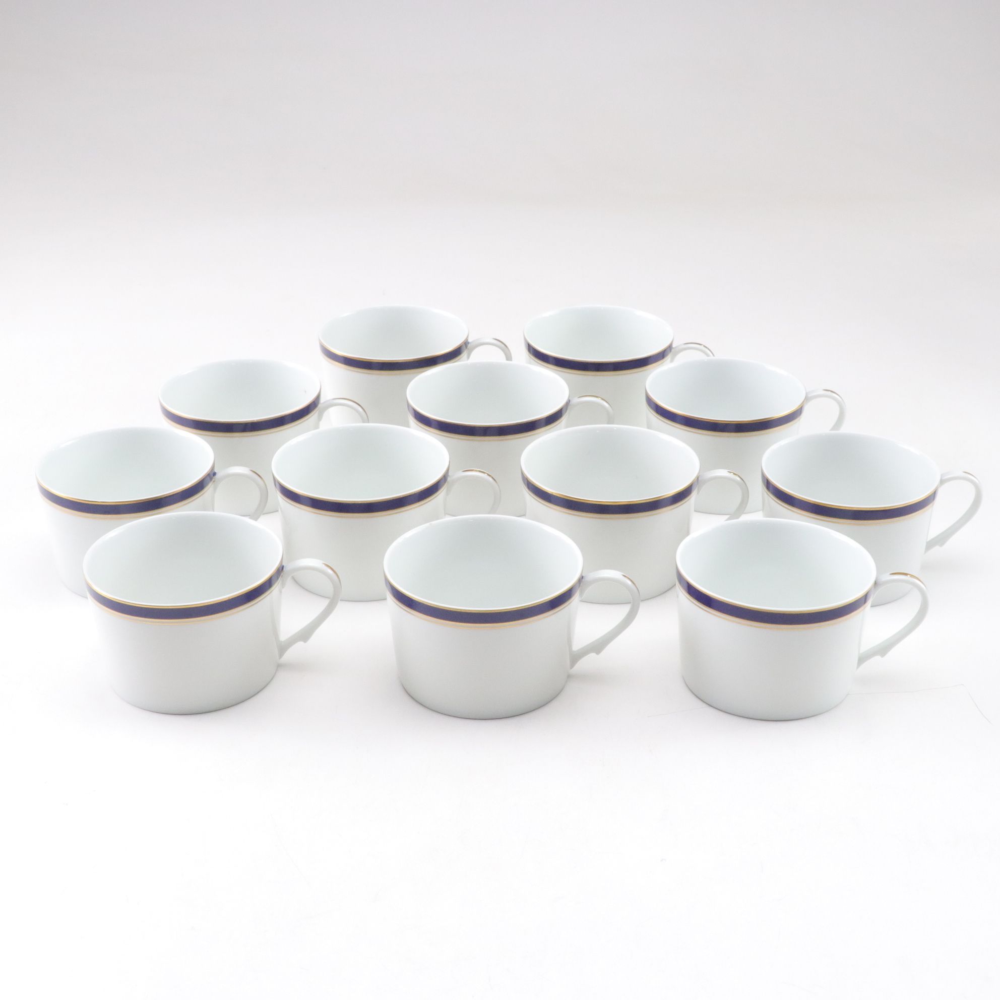 Raynaud & Co. Limoges "Diplomat Blue" Porcelain Dinnerware