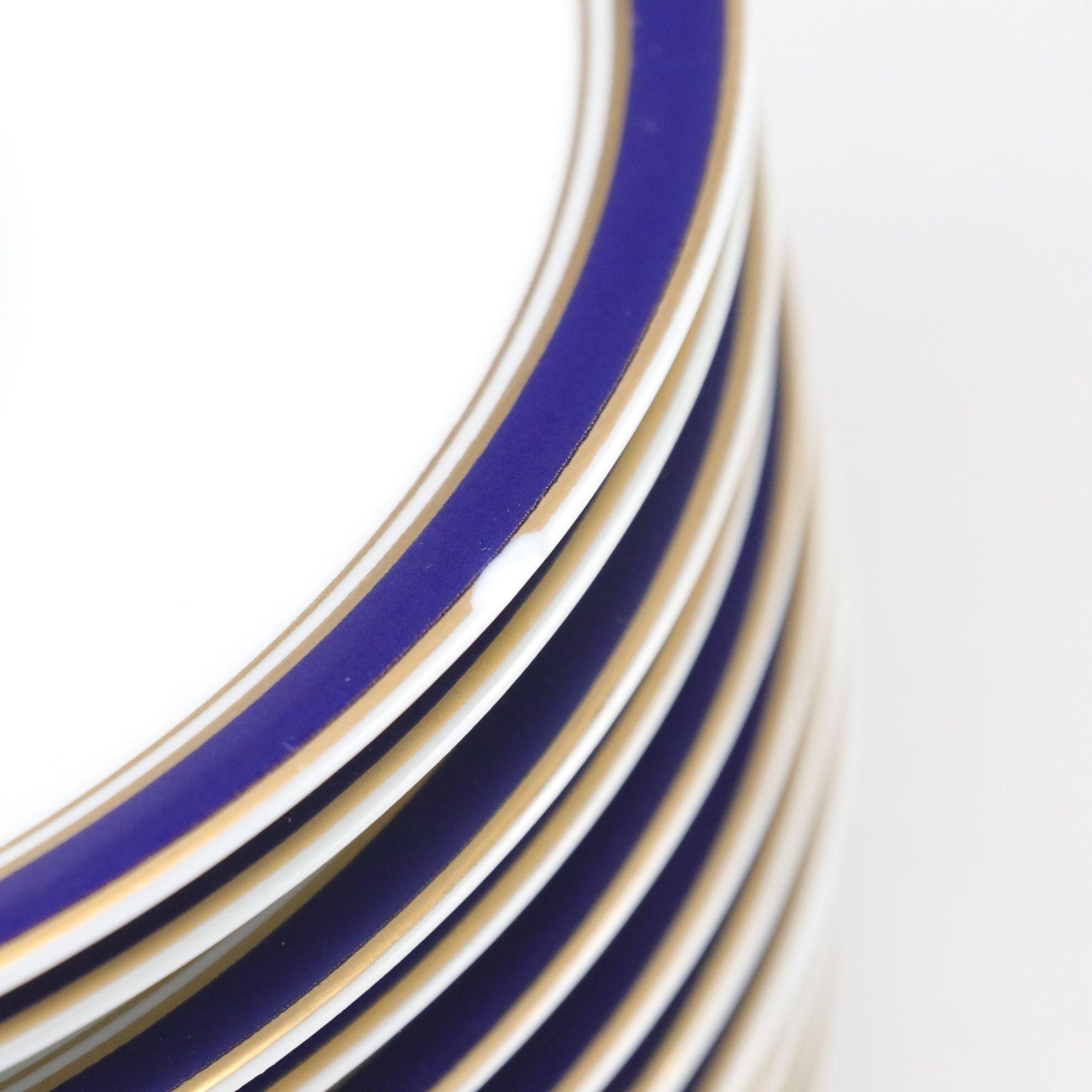 Raynaud & Co. Limoges "Diplomat Blue" Porcelain Dinnerware