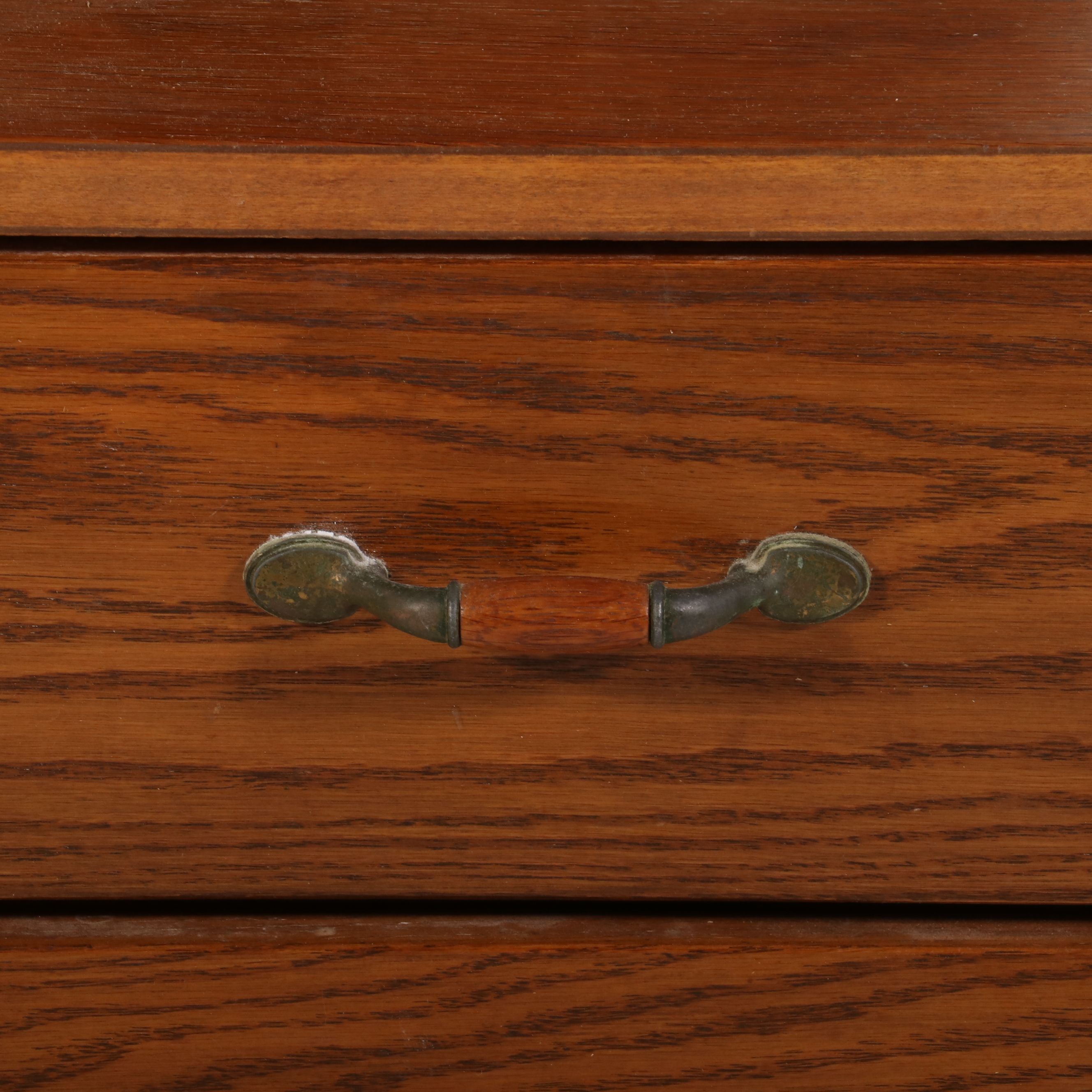 Mid Century Modern Walnut Veneer Desk with Raised Kidney-Shaped Top, 1960s