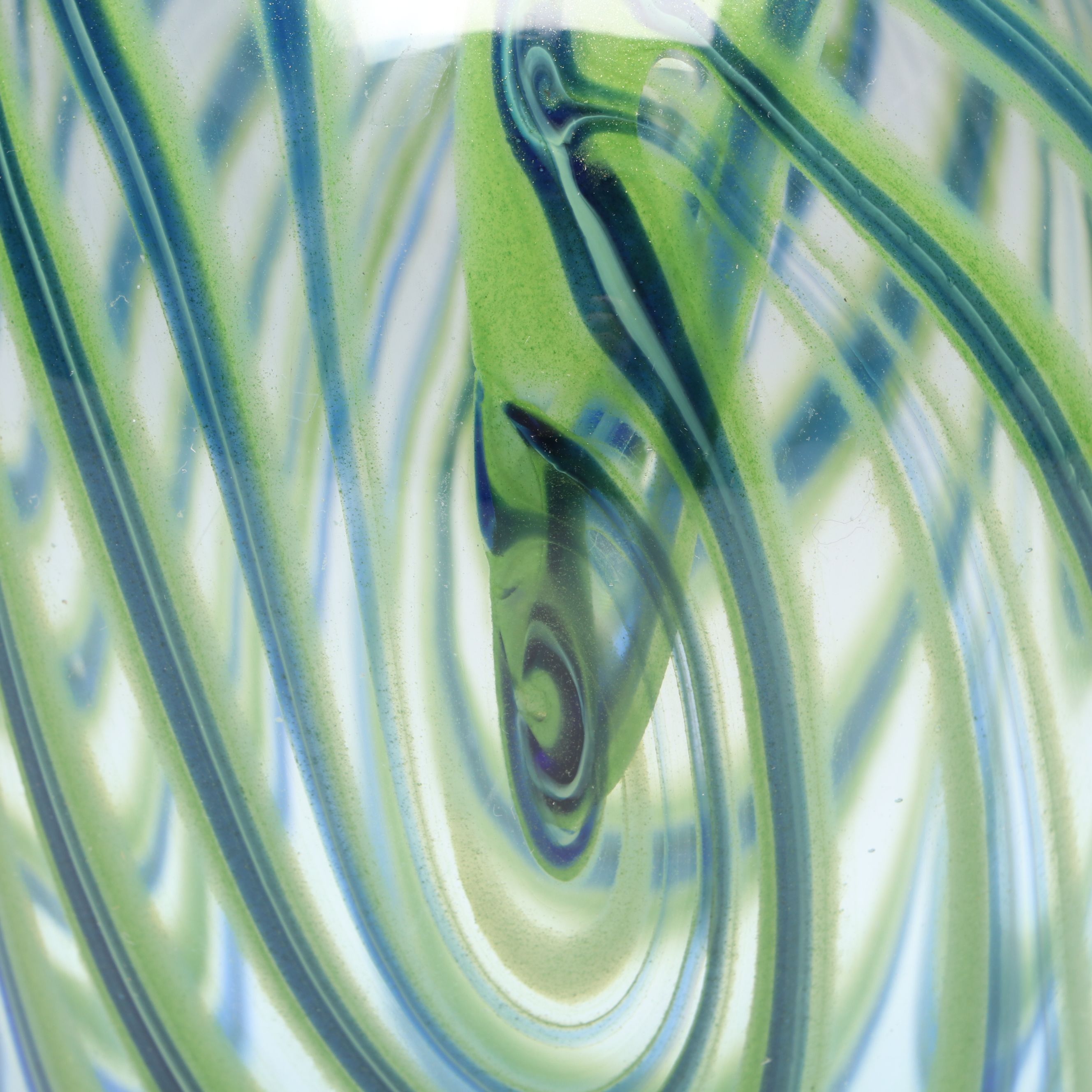 Artist Signed Blown Art Glass Vase, 1980