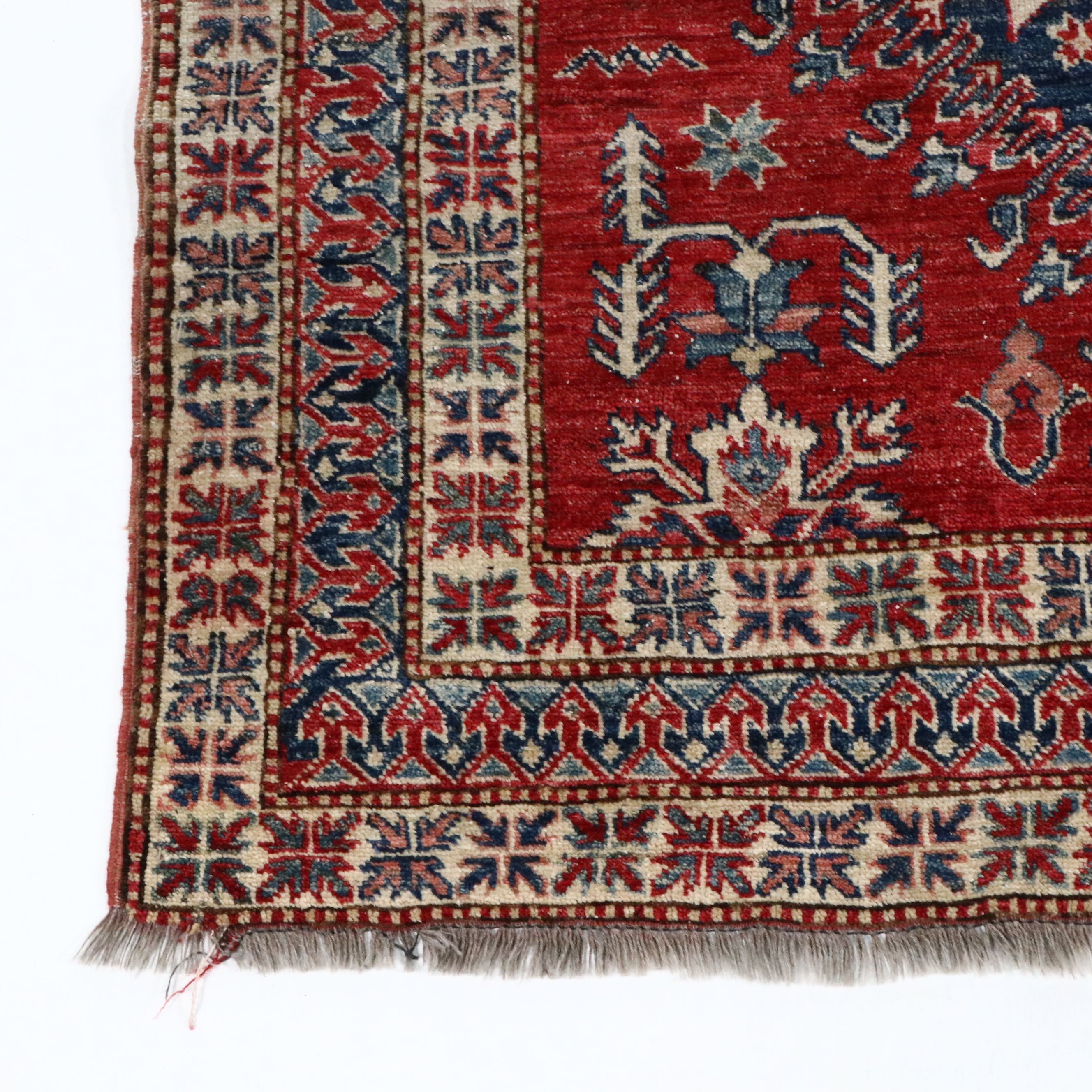 4'11 x 7'5 Hand-Knotted Caucasian Kazak Area Rug