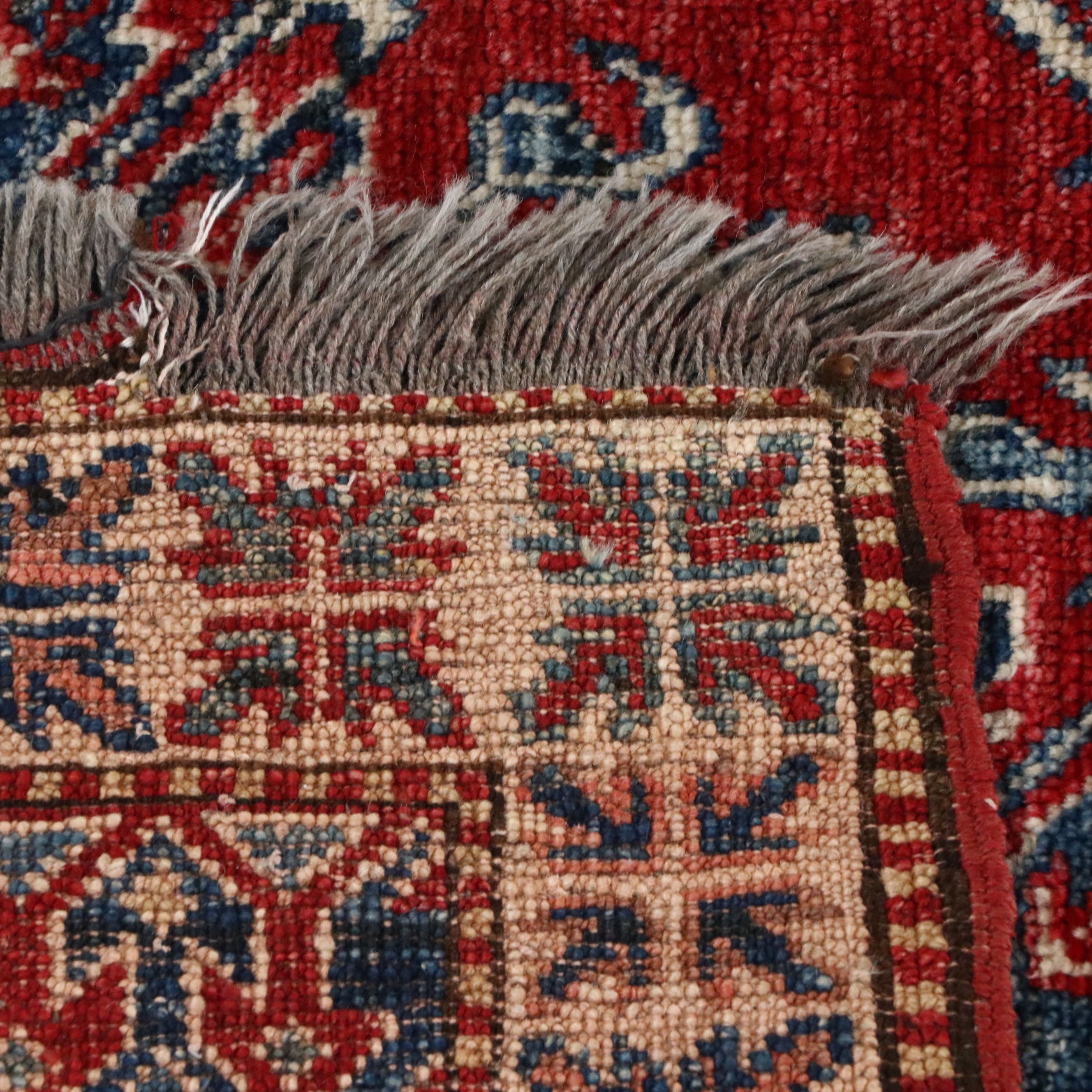 4'11 x 7'5 Hand-Knotted Caucasian Kazak Area Rug