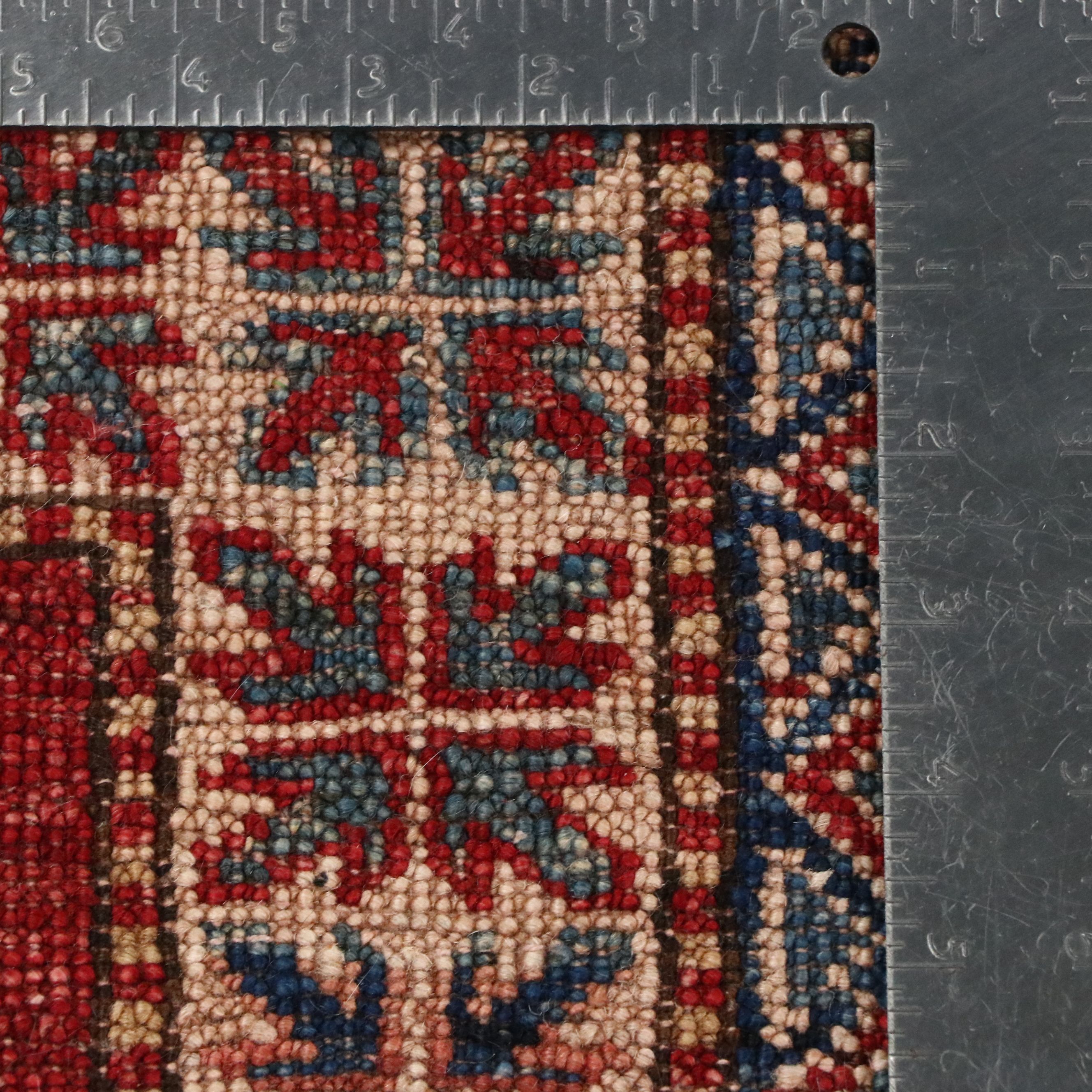 4'11 x 7'5 Hand-Knotted Caucasian Kazak Area Rug