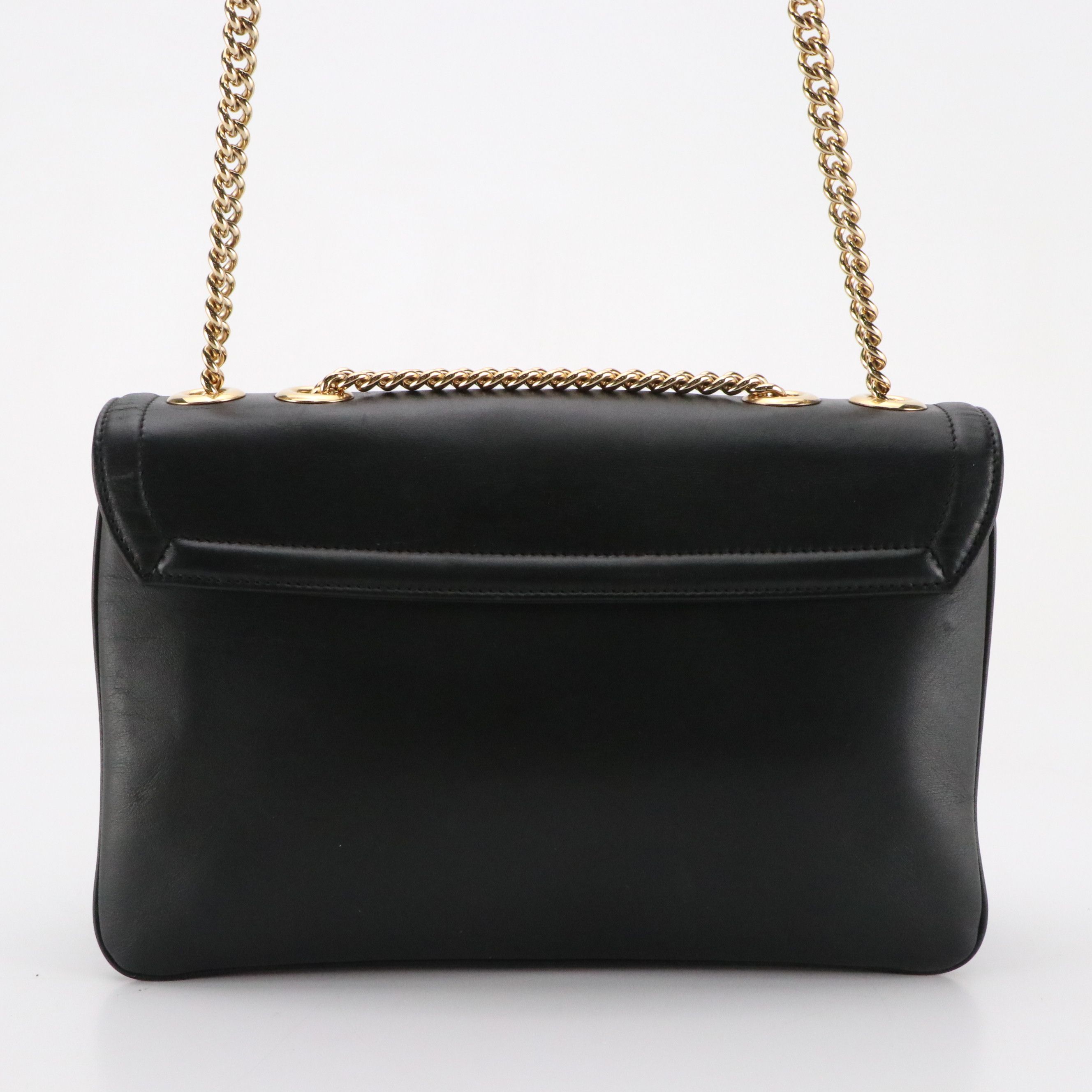 Gucci Rajah Medium Chain Shoulder Bag in Calfskin Leather