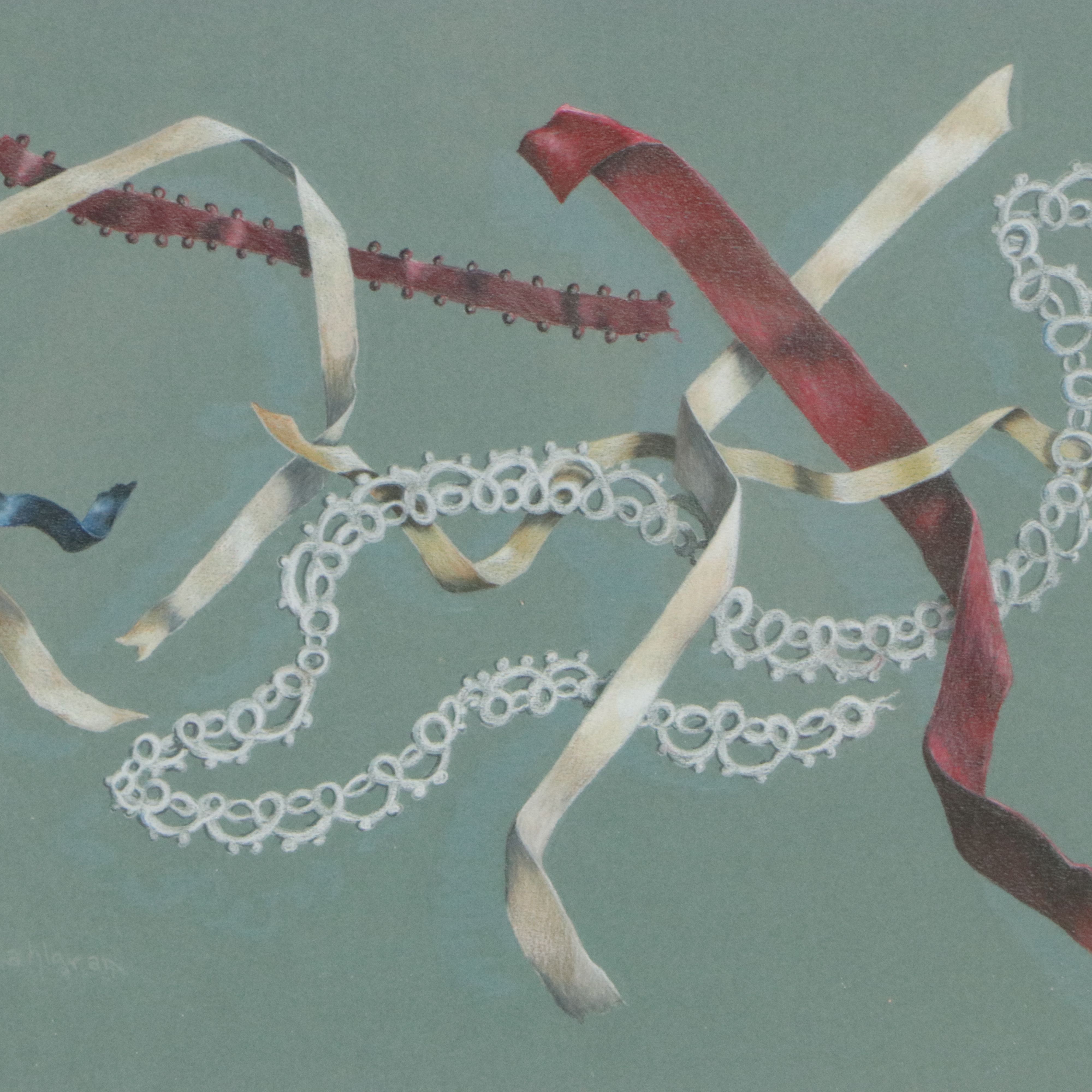Dava Dahlgran Colored Pencil Drawing "Snippets, Too," 21st Century