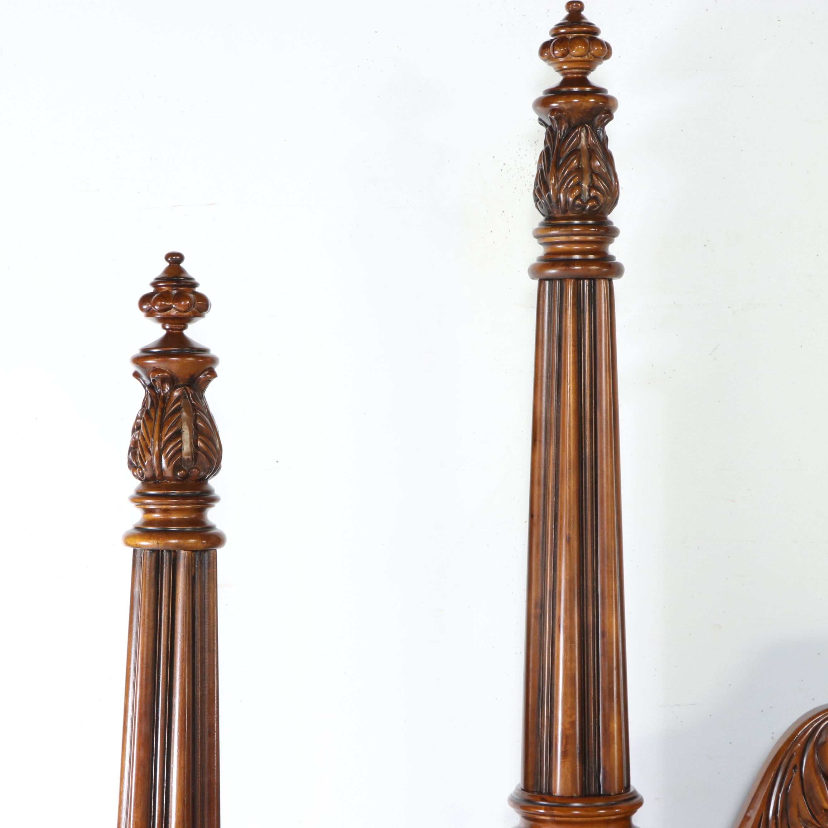 Pulaski Furniture Louis XV Style King Size Four Poster Bed