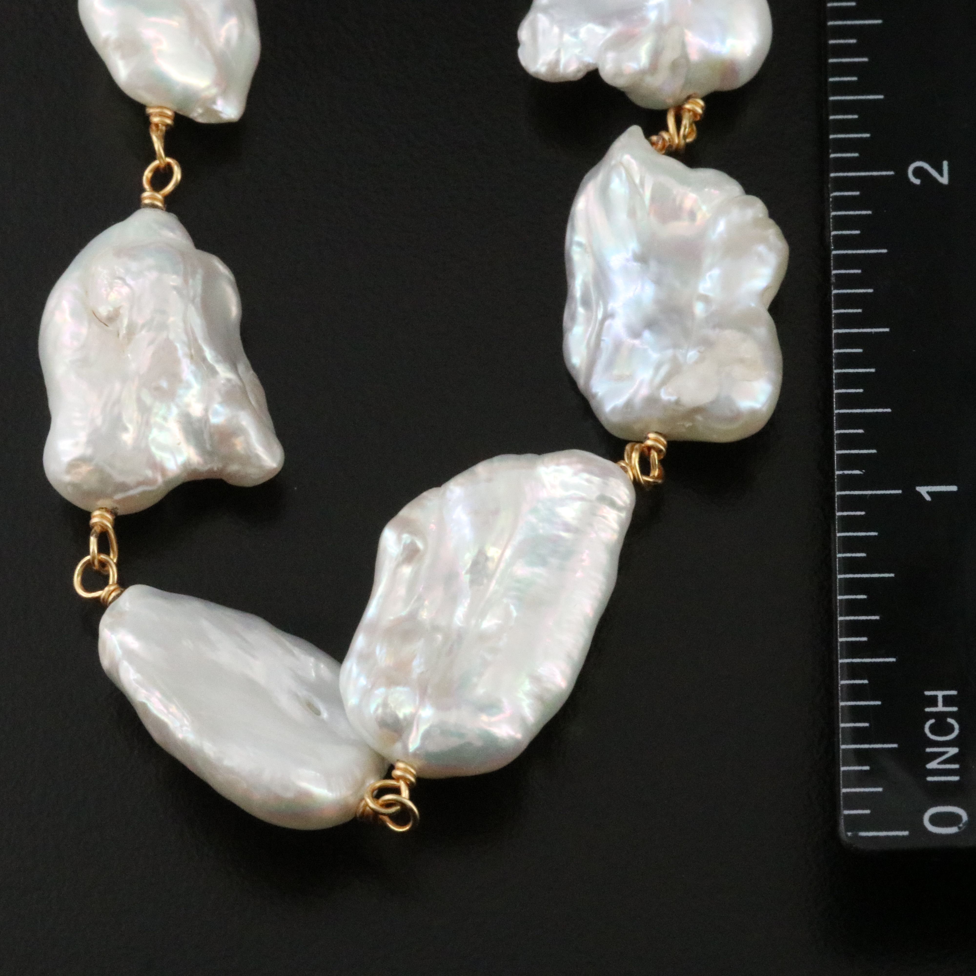 Pearl Necklace with Sterling Clasp