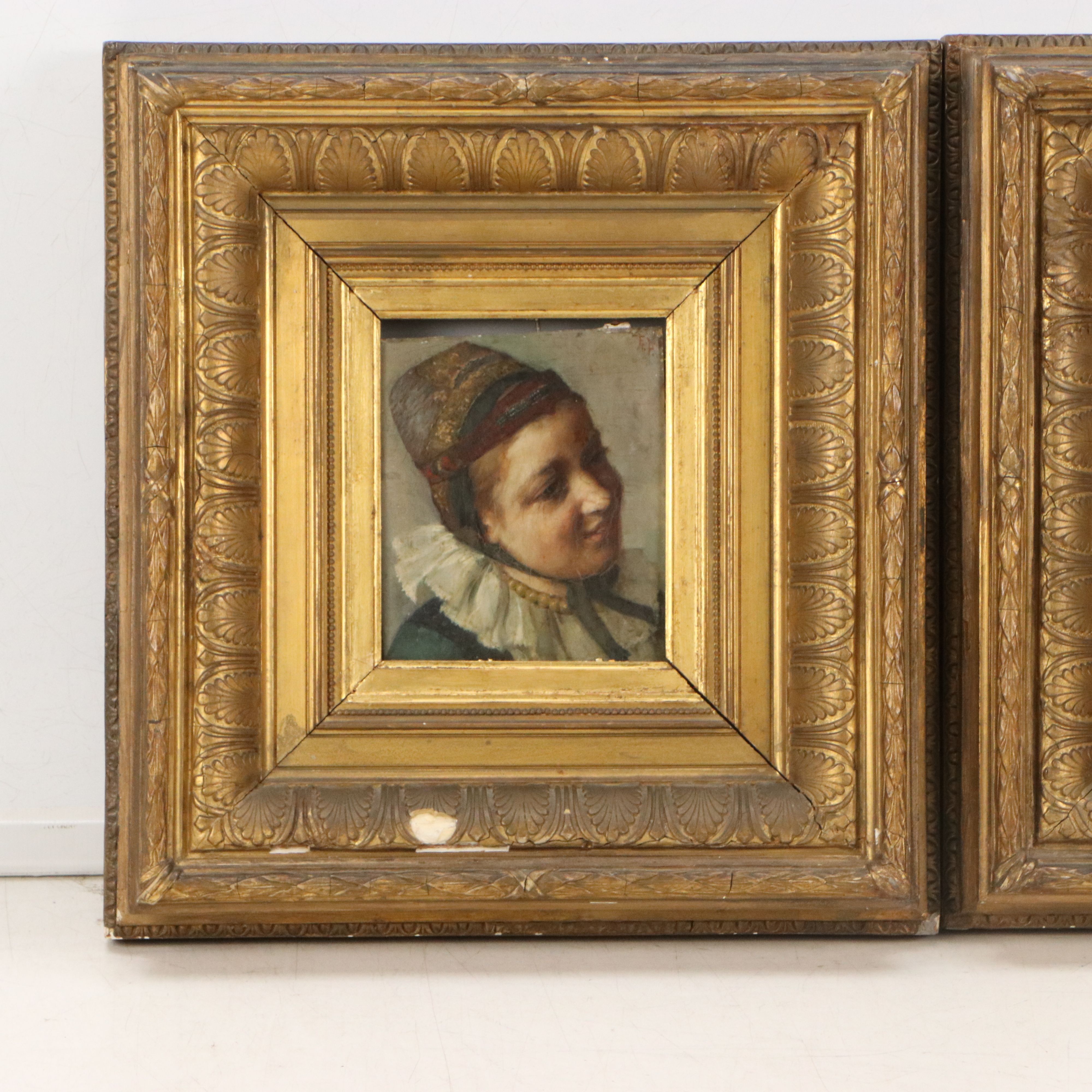 After Friedrich Pondel Oil Portrait Painting, More