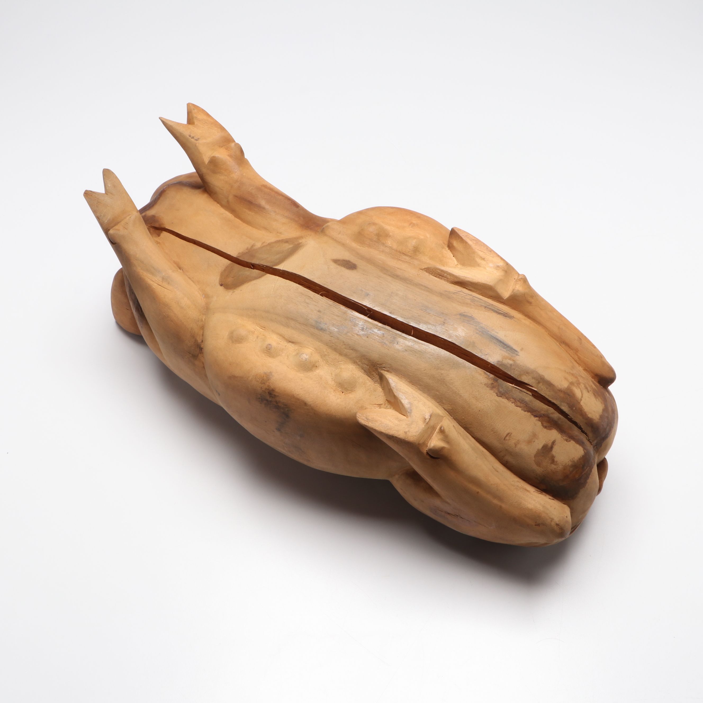 Indonesian Style Carved Wooden Pig