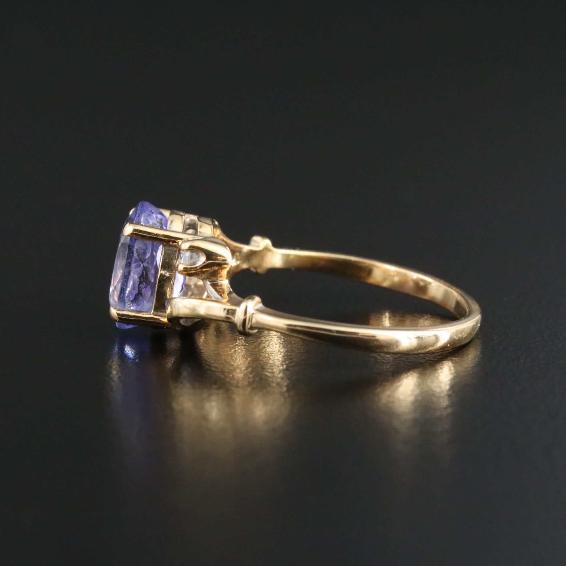 14K Tanzanite and Diamond Ring