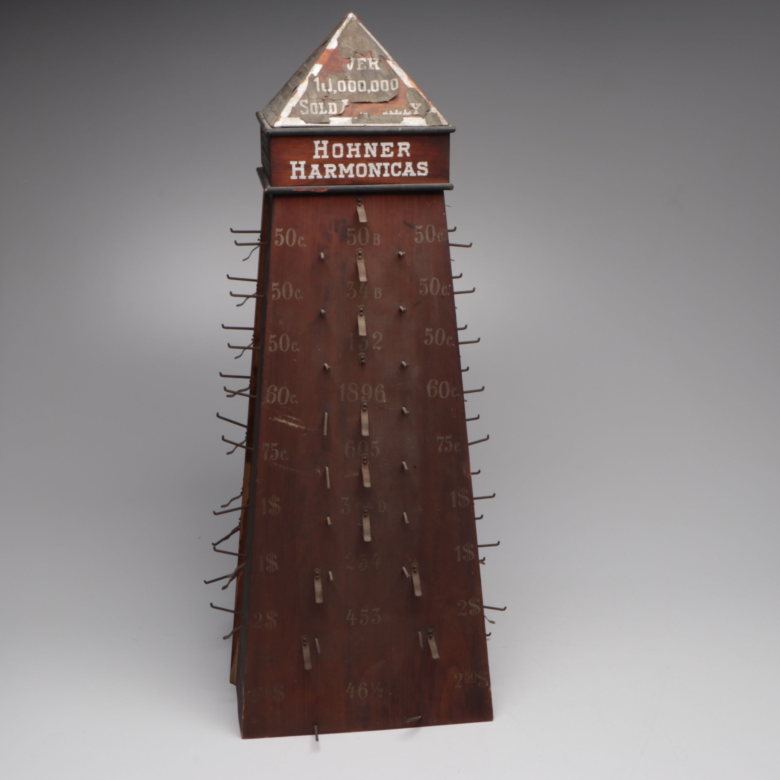 Hohner Harmonicas Rotating Display Stand, Early to Mid-20th Century