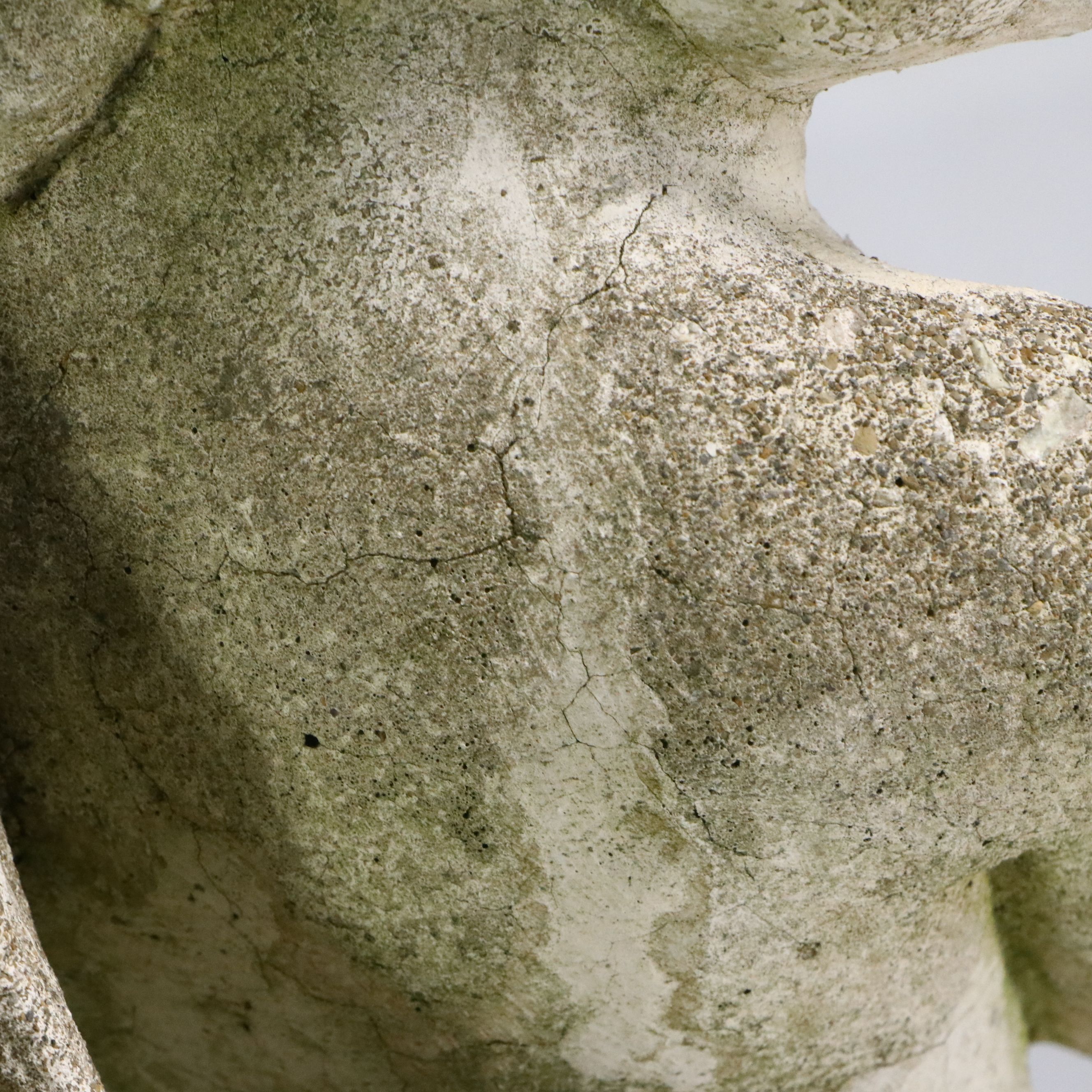 Concrete Cherub Garden Statue with Stand