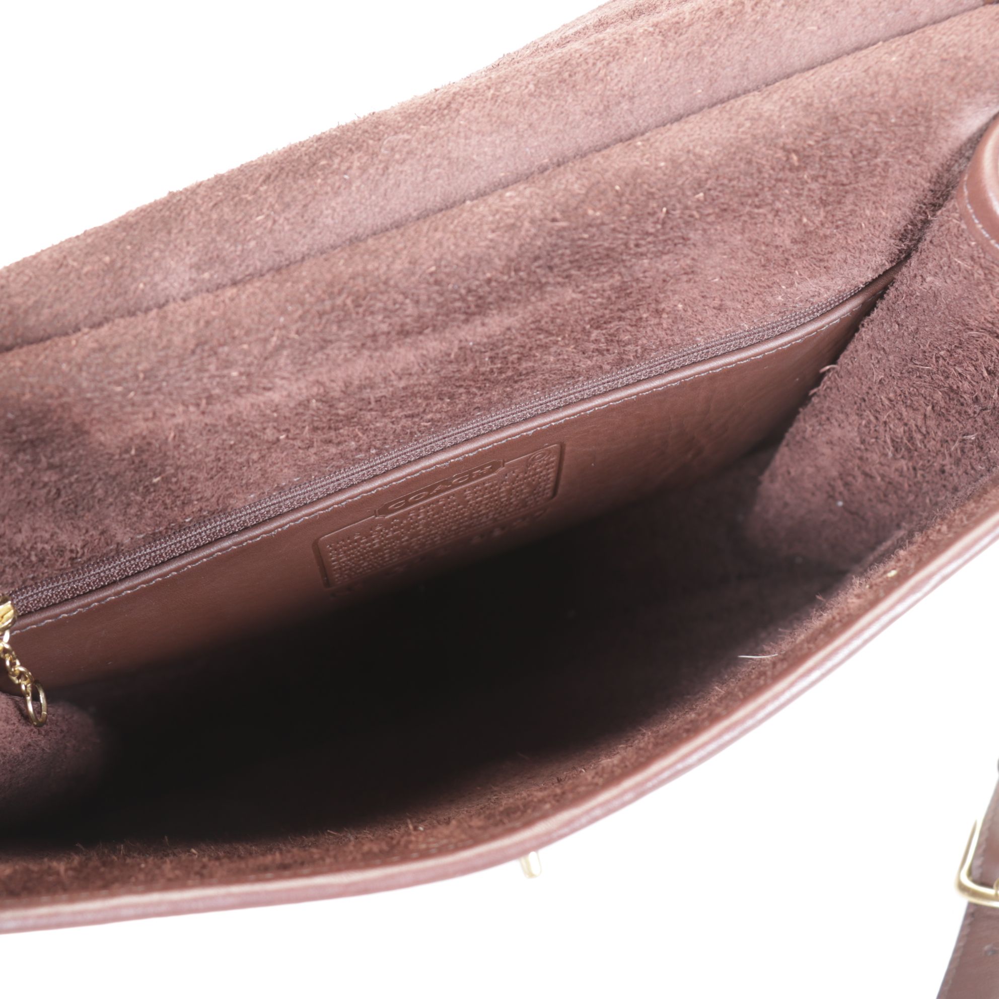 Coach Willis Two-Way Bag in Chocolate Brown Leather