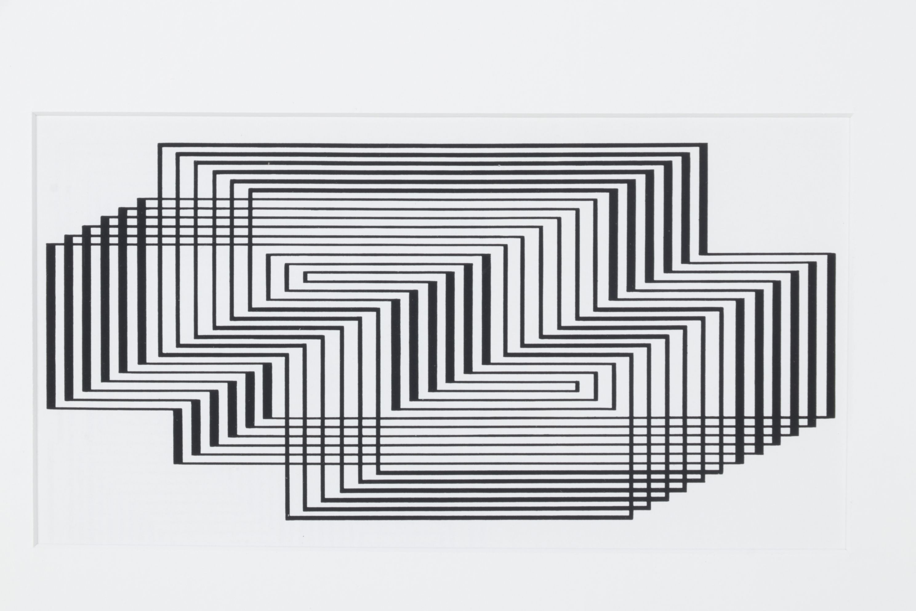 Lithograph After Josef Albers "Ascension" from Graphic Tectonics Series