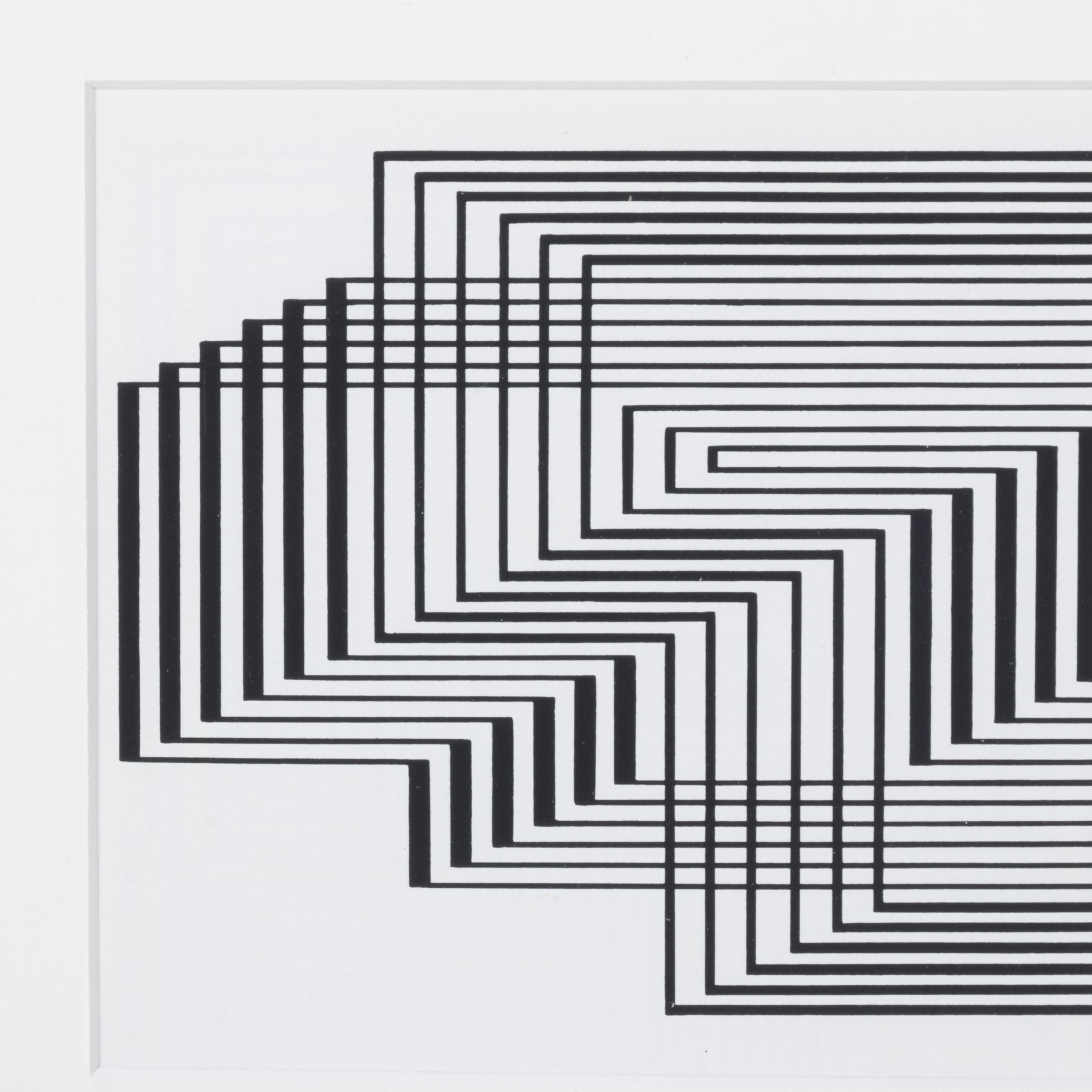 Lithograph After Josef Albers "Ascension" from Graphic Tectonics Series