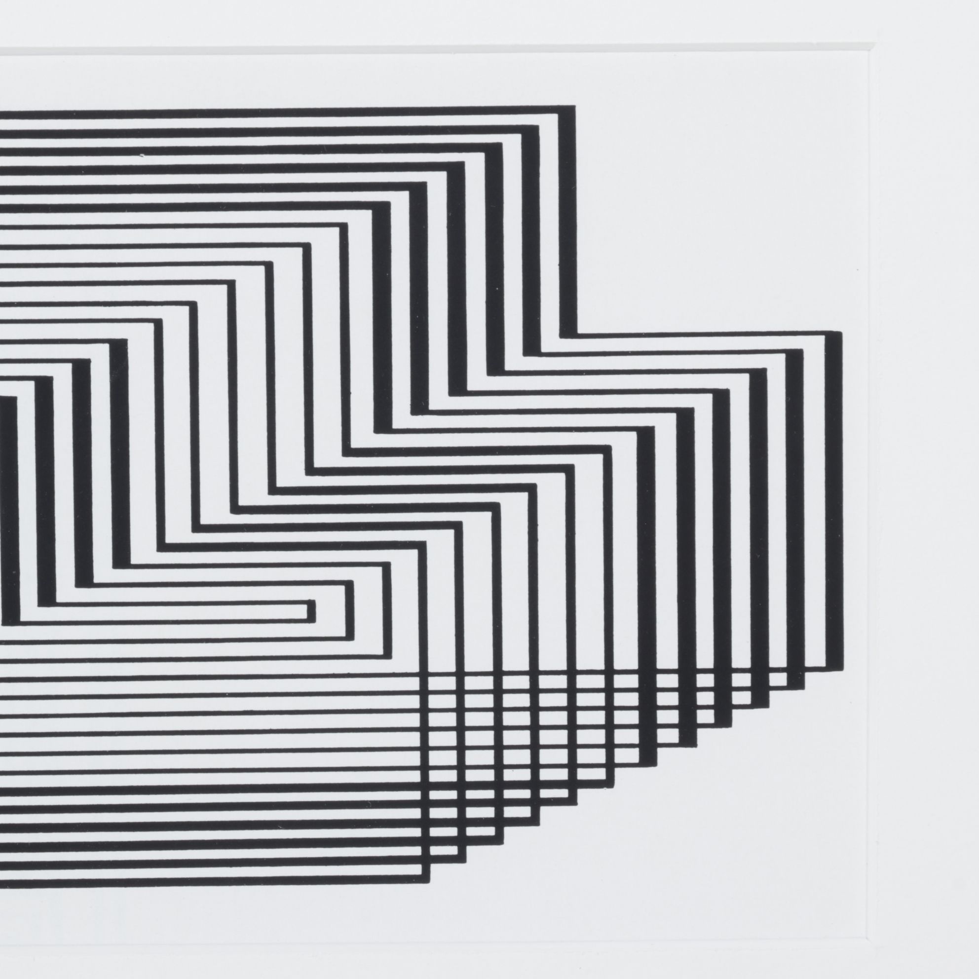 Lithograph After Josef Albers "Ascension" from Graphic Tectonics Series