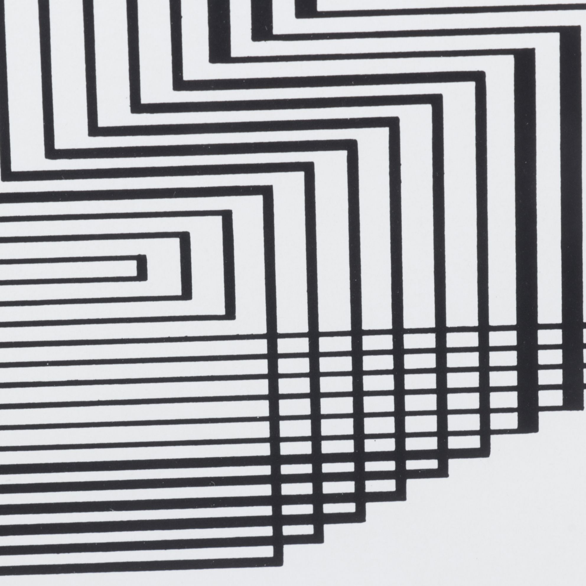 Lithograph After Josef Albers "Ascension" from Graphic Tectonics Series