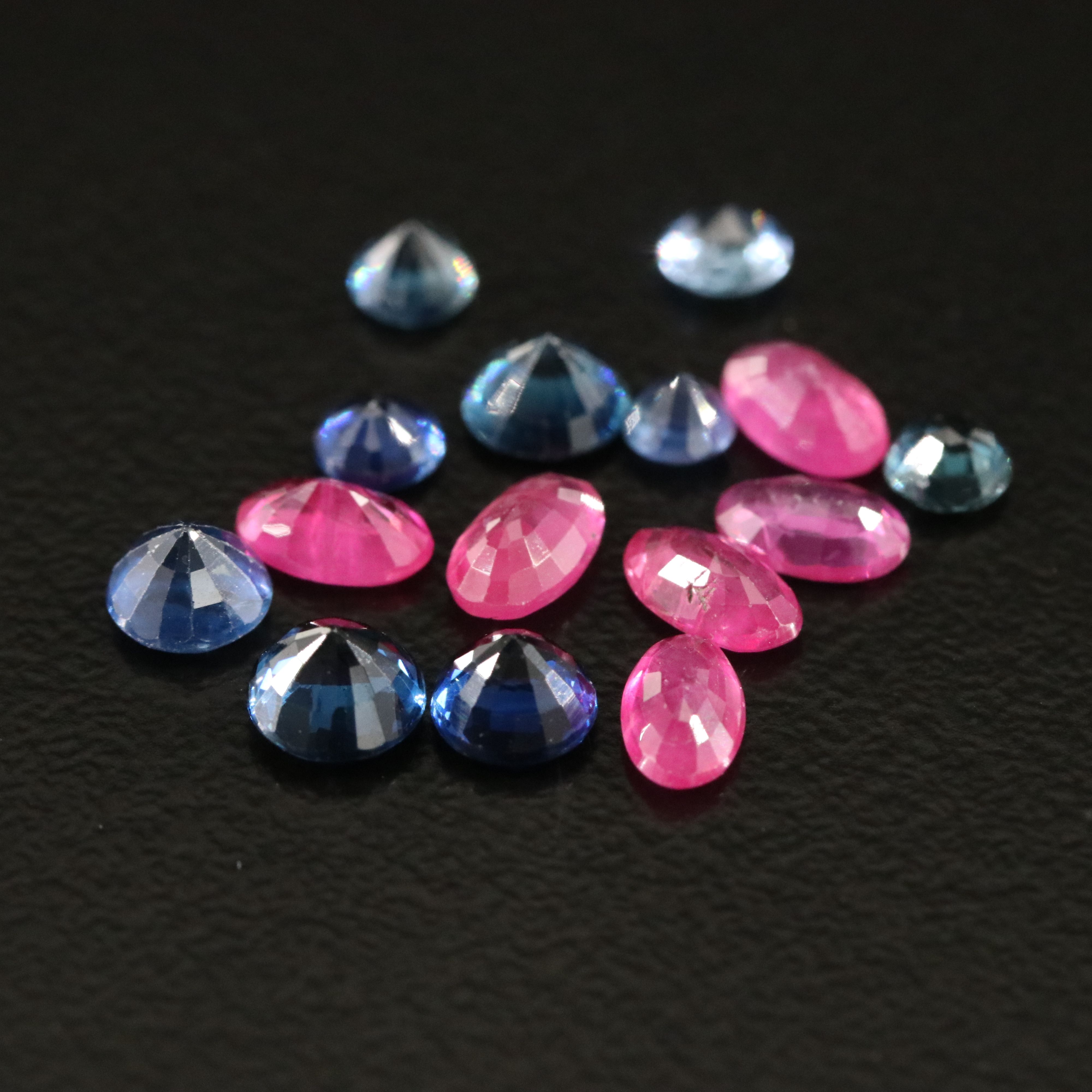 Loose 3.70 CTW Ruby and Sapphire Lot
