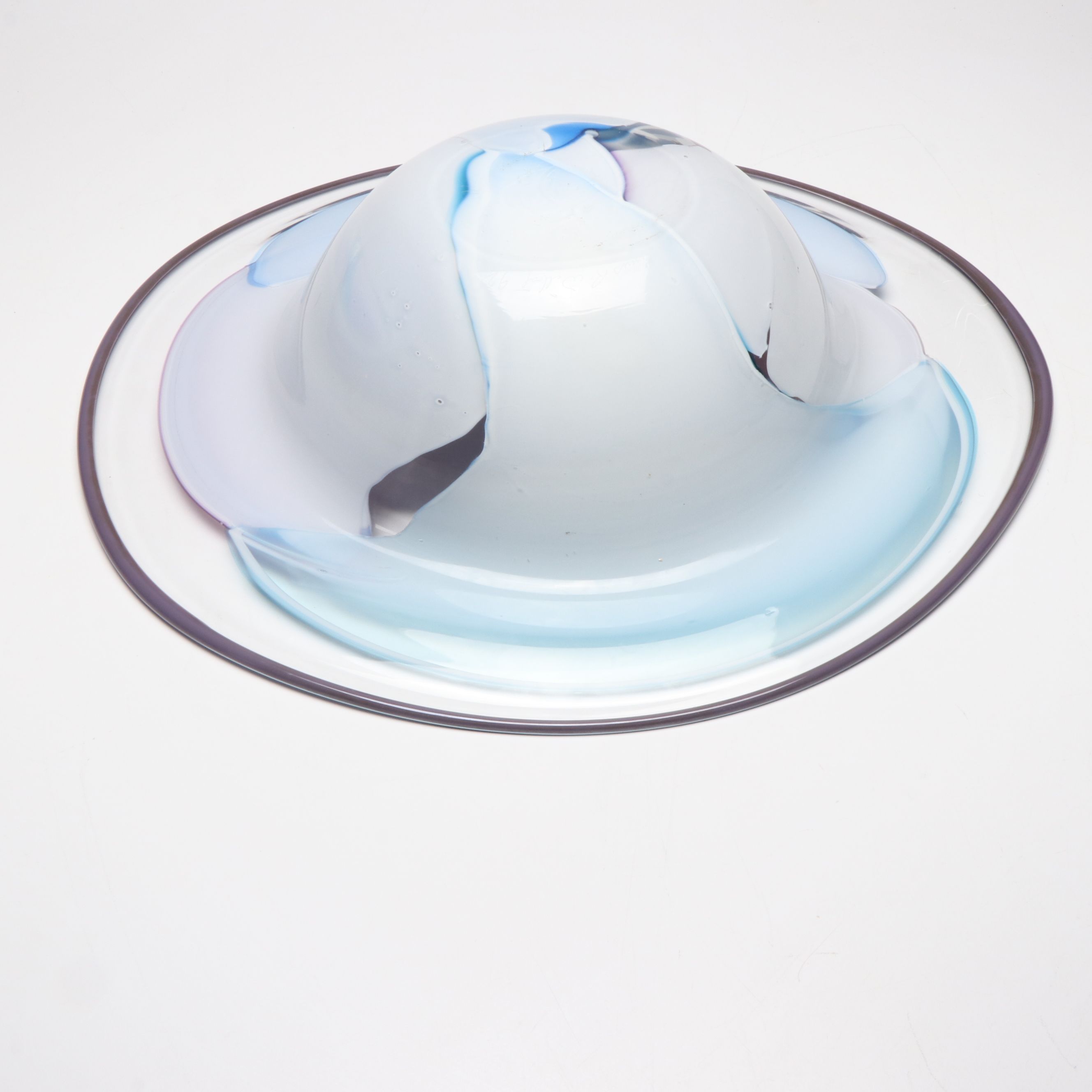 James R. Wilbat Art Glass Bowl, 1992