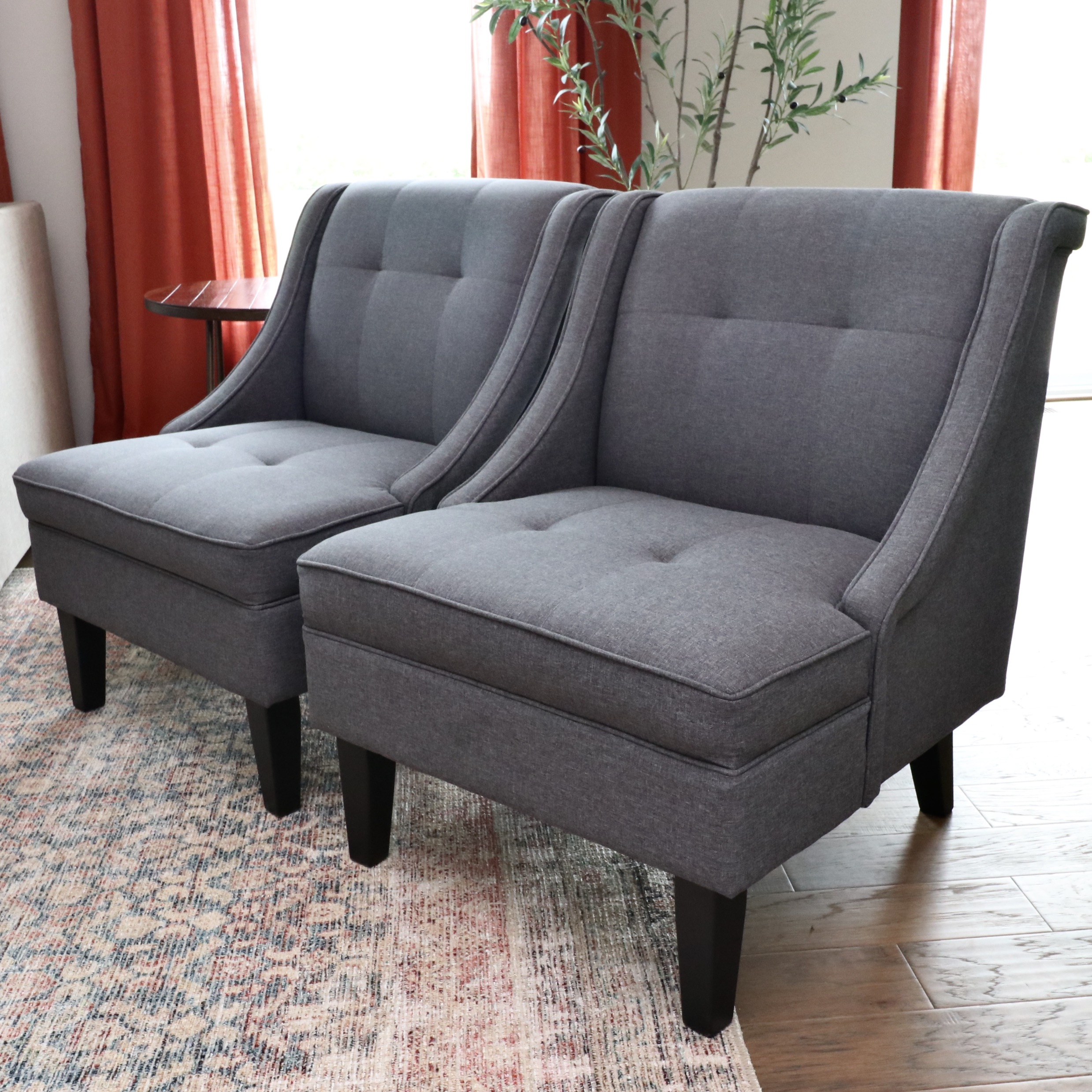 Pair of Ashley Furniture "Calion" Upholstered Accent Chairs, 21st Century