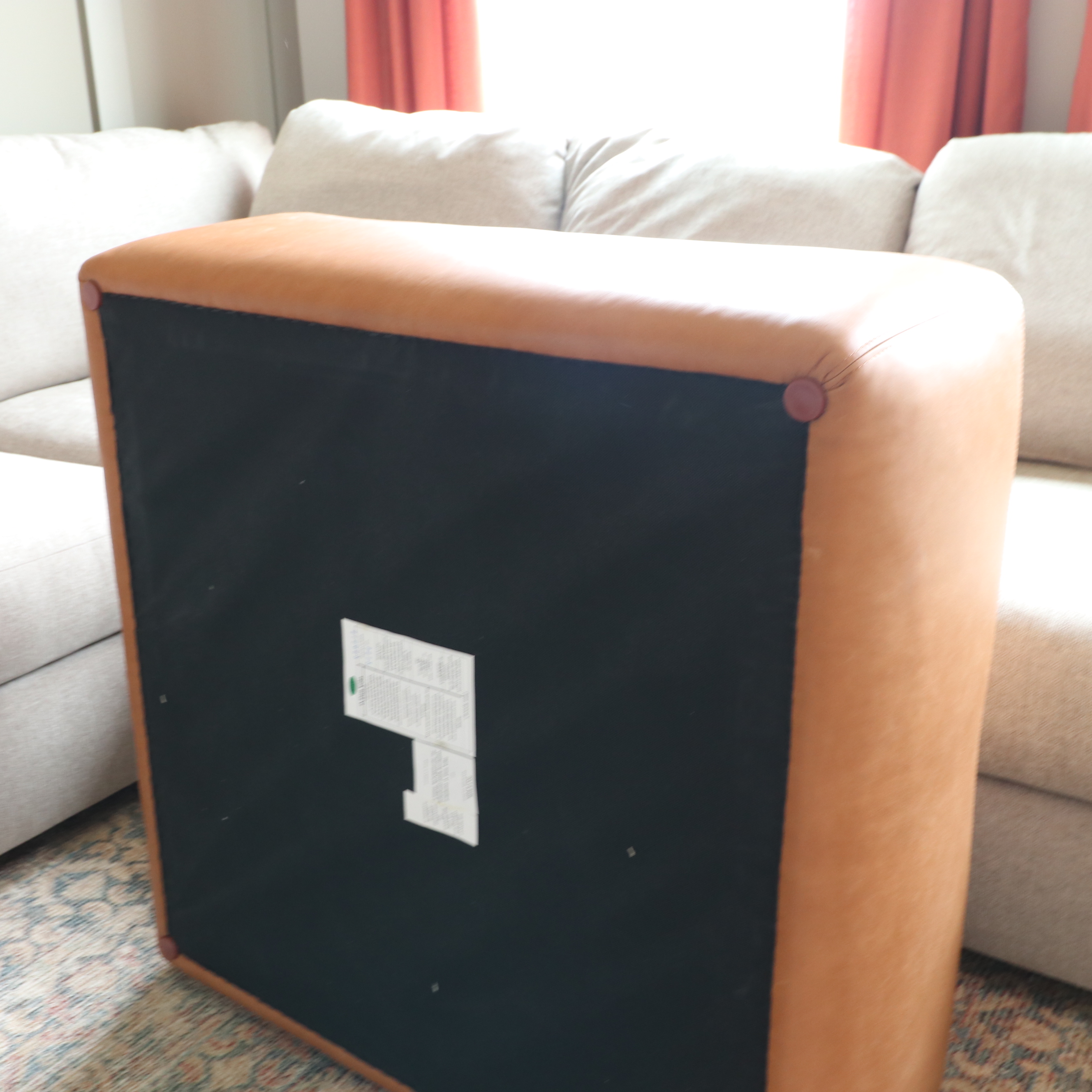 Poly & Bark "Sequoia" Leather Ottoman