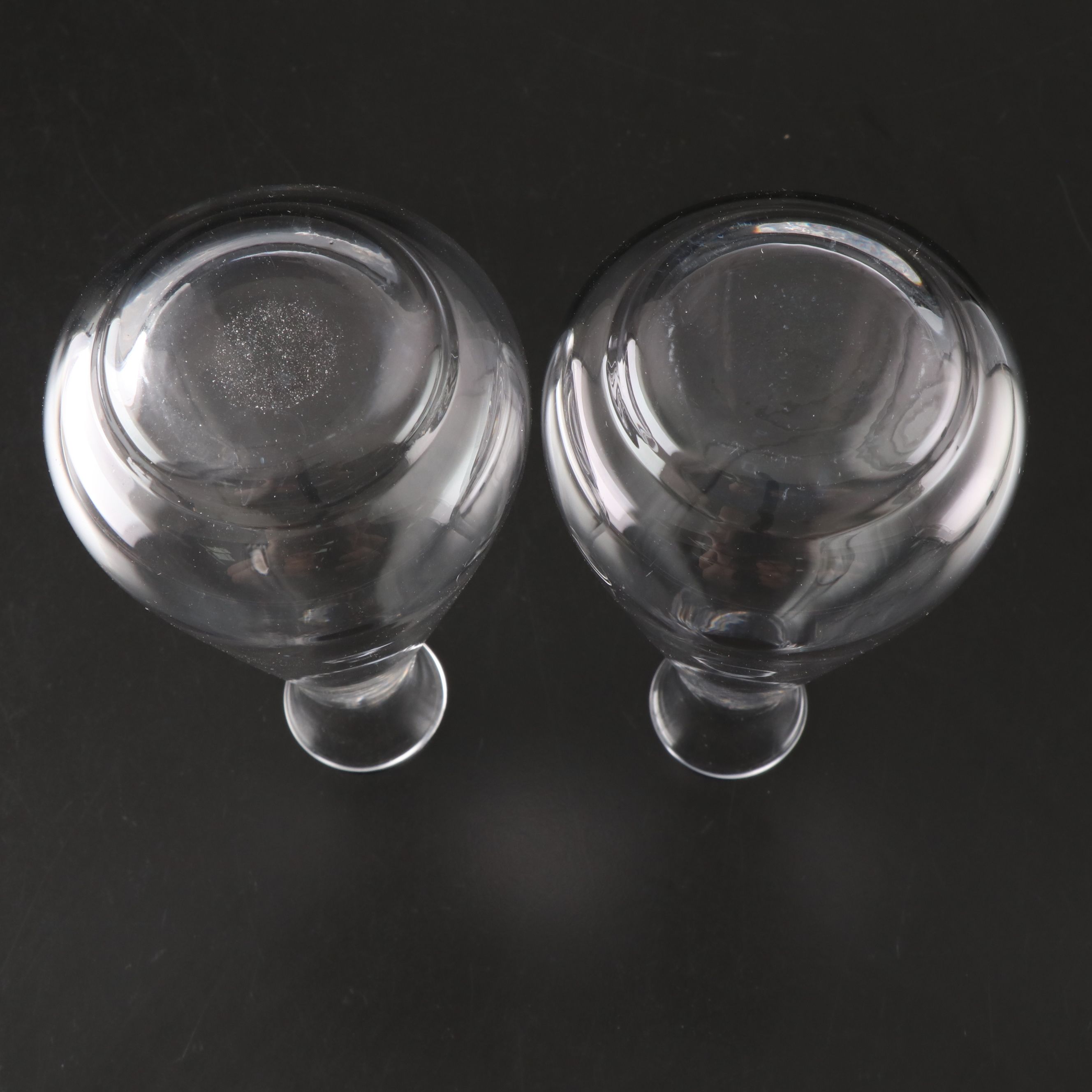 Attributed to Sasaki Crystal Sake Set in Wood Presentation Box