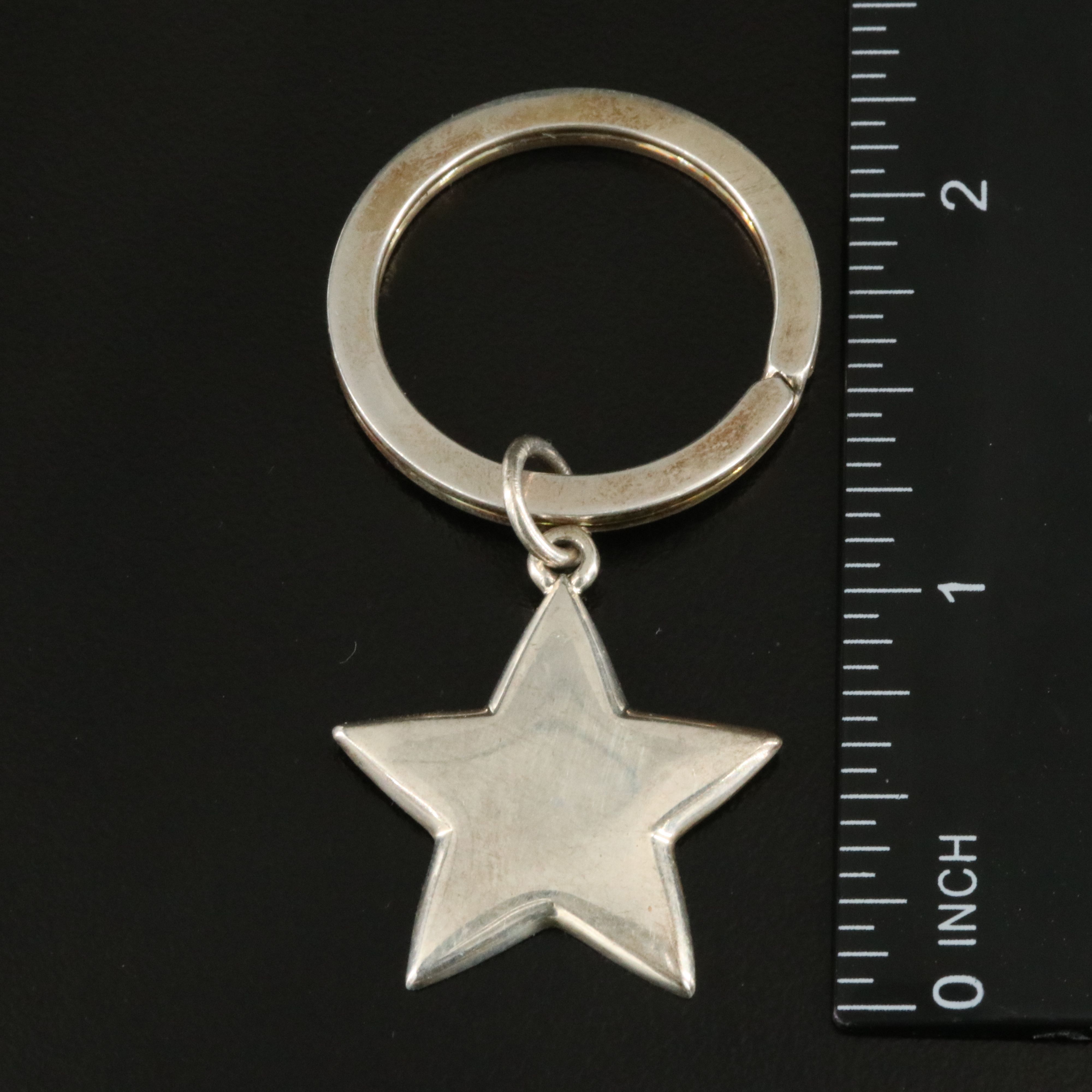Tiffany & Co. Sterling Star Key Ring