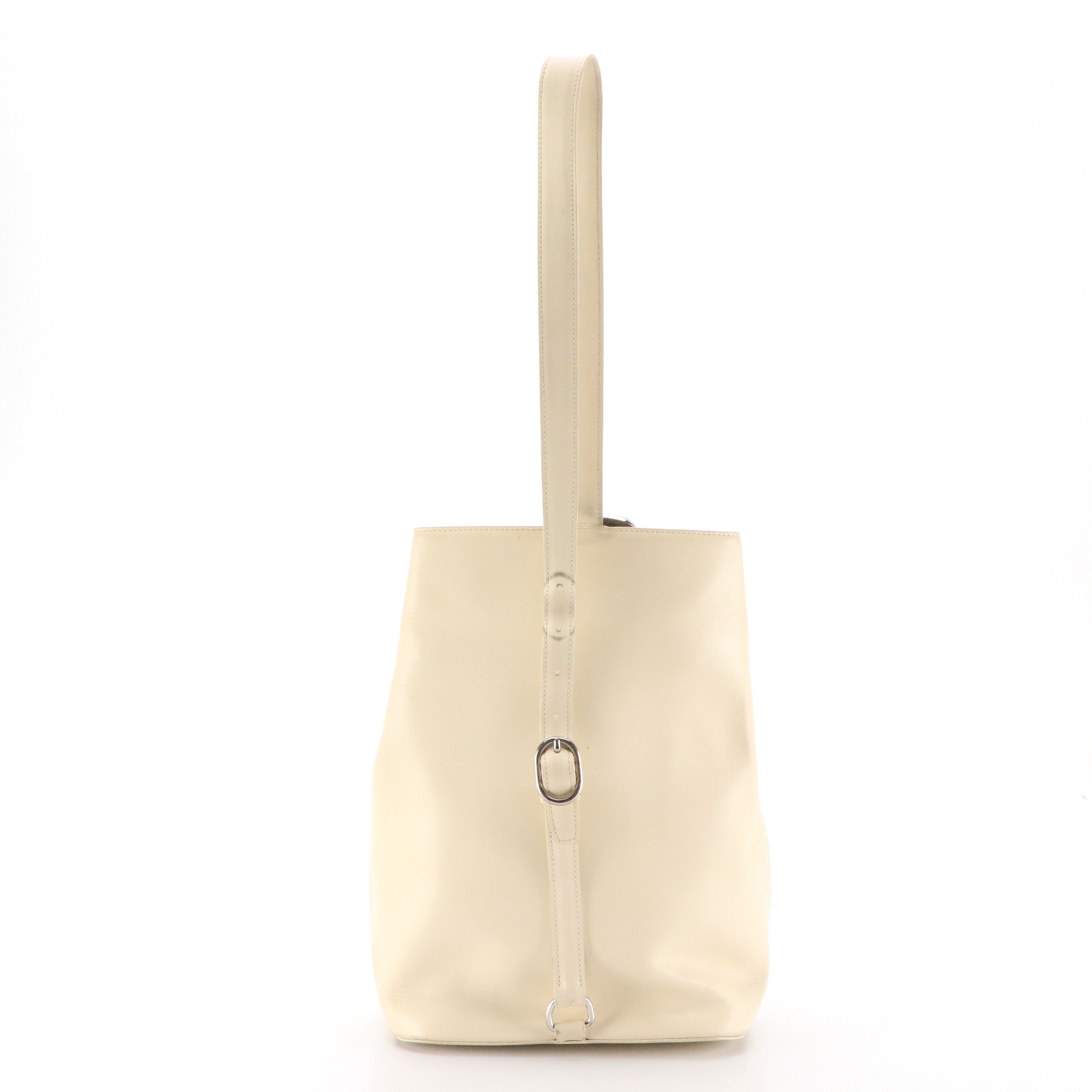 Cartier Panthère Bucket Bag in Ivory Leather, 1990
