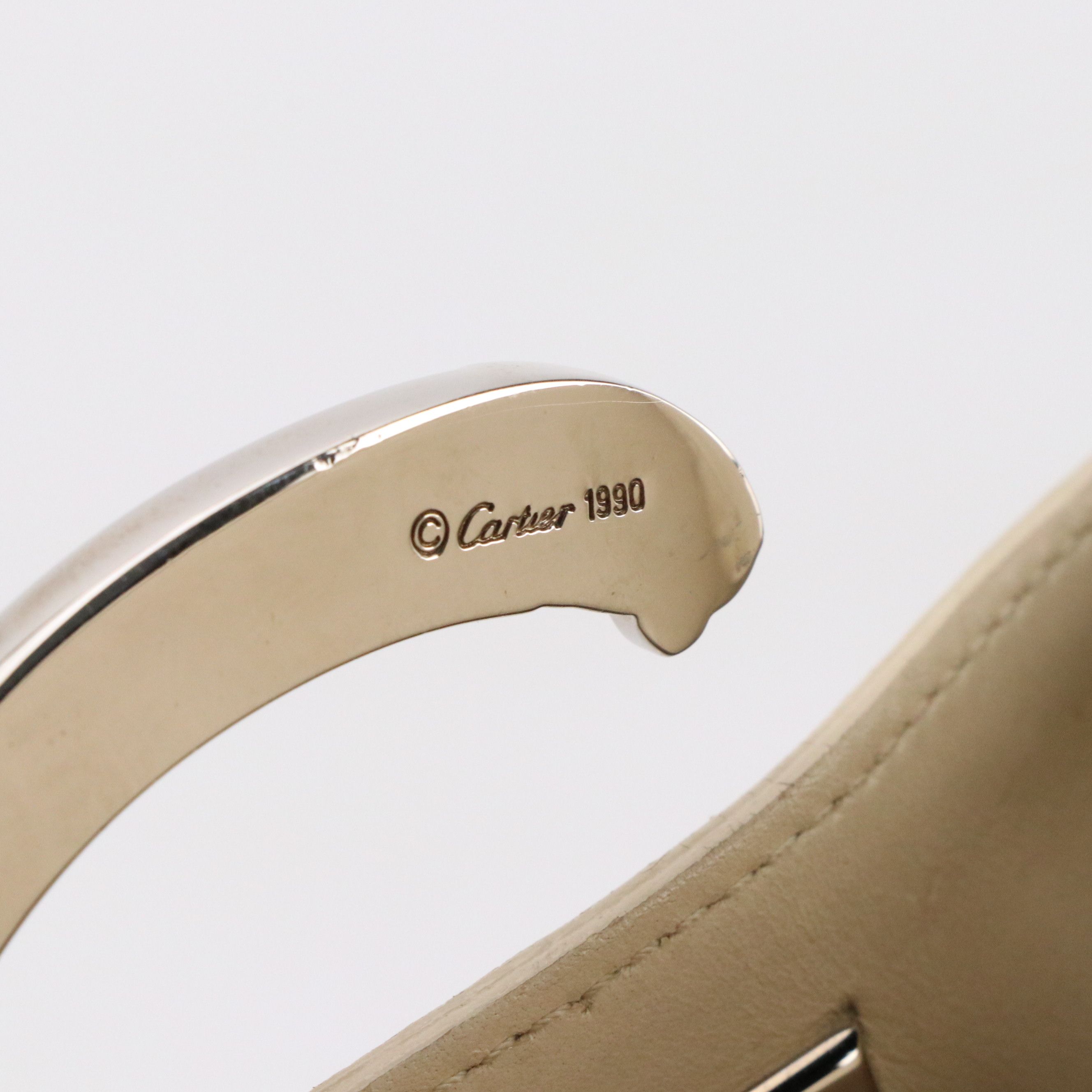 Cartier Panthère Bucket Bag in Ivory Leather, 1990