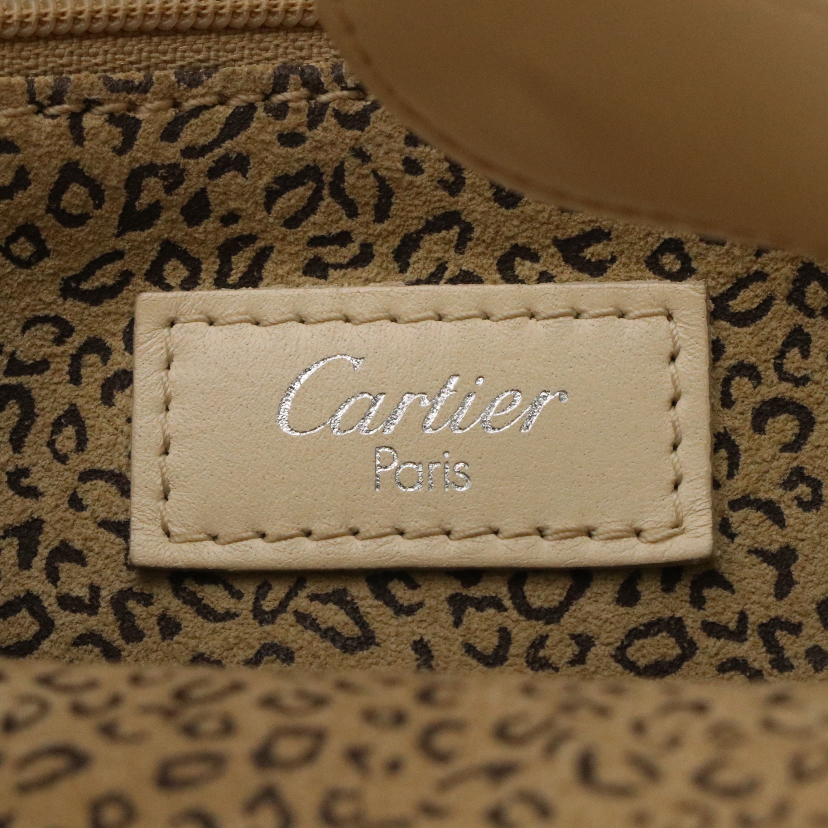 Cartier Panthère Bucket Bag in Ivory Leather, 1990