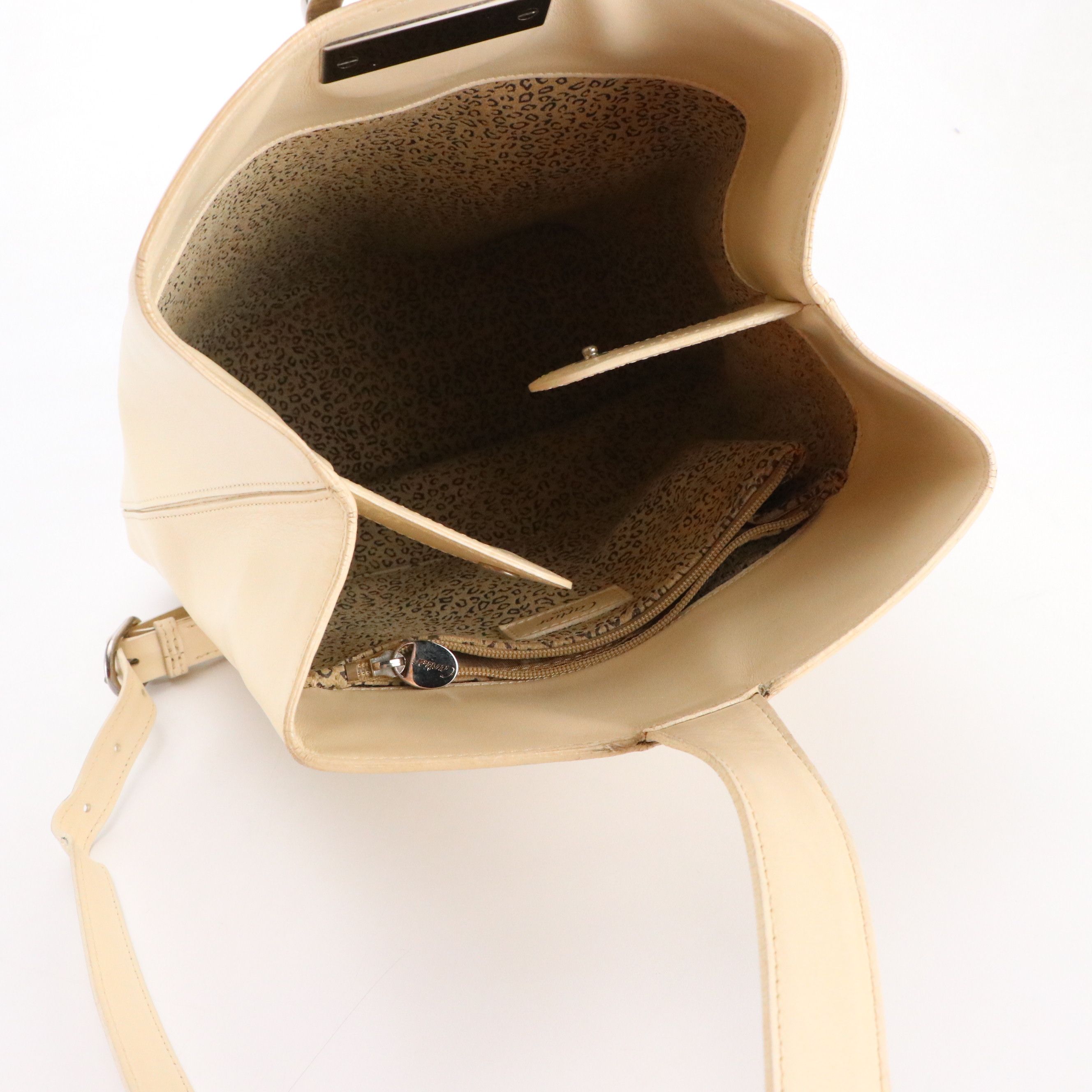 Cartier Panthère Bucket Bag in Ivory Leather, 1990