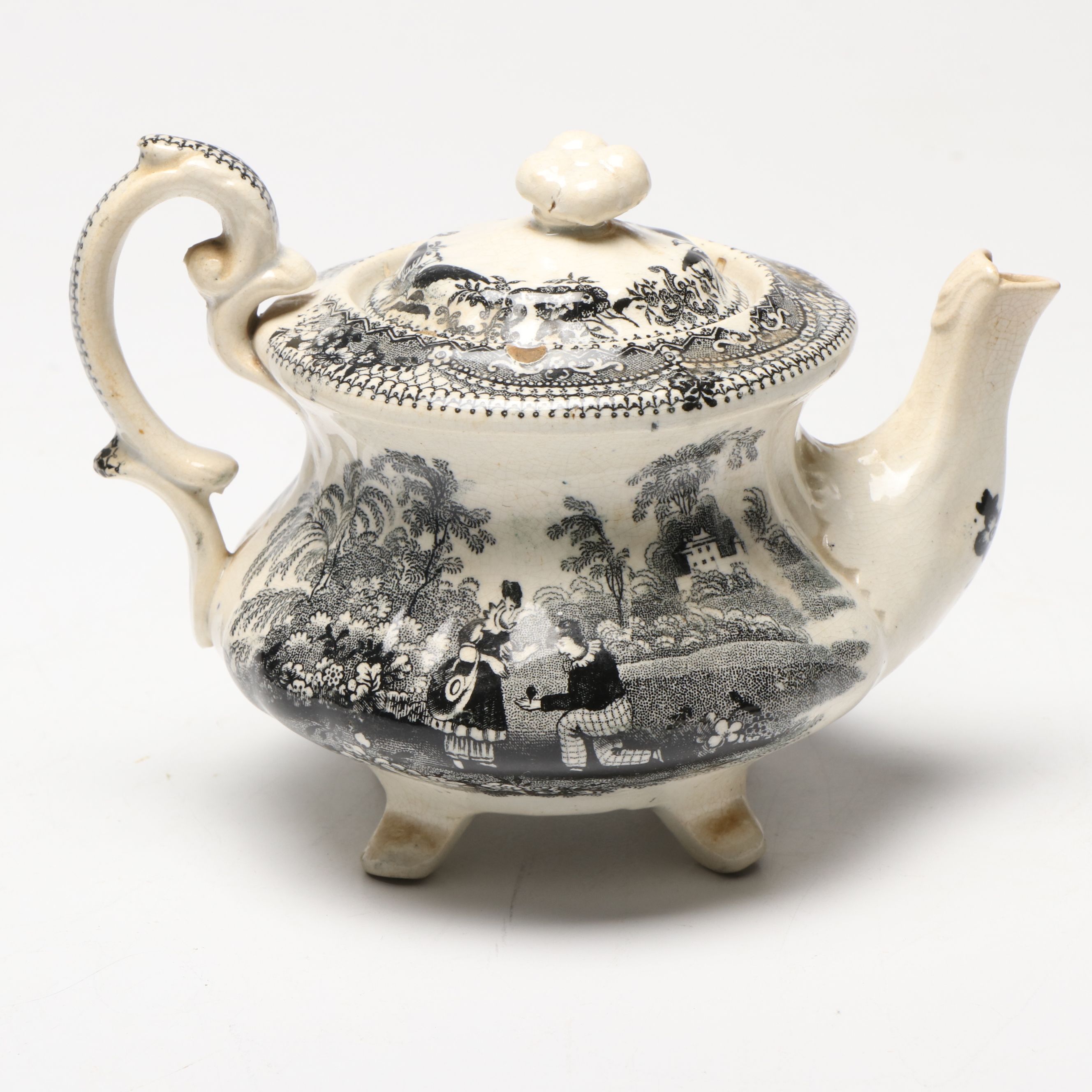 Spode Archive Collection Plates with 19th Century English Black Transferware