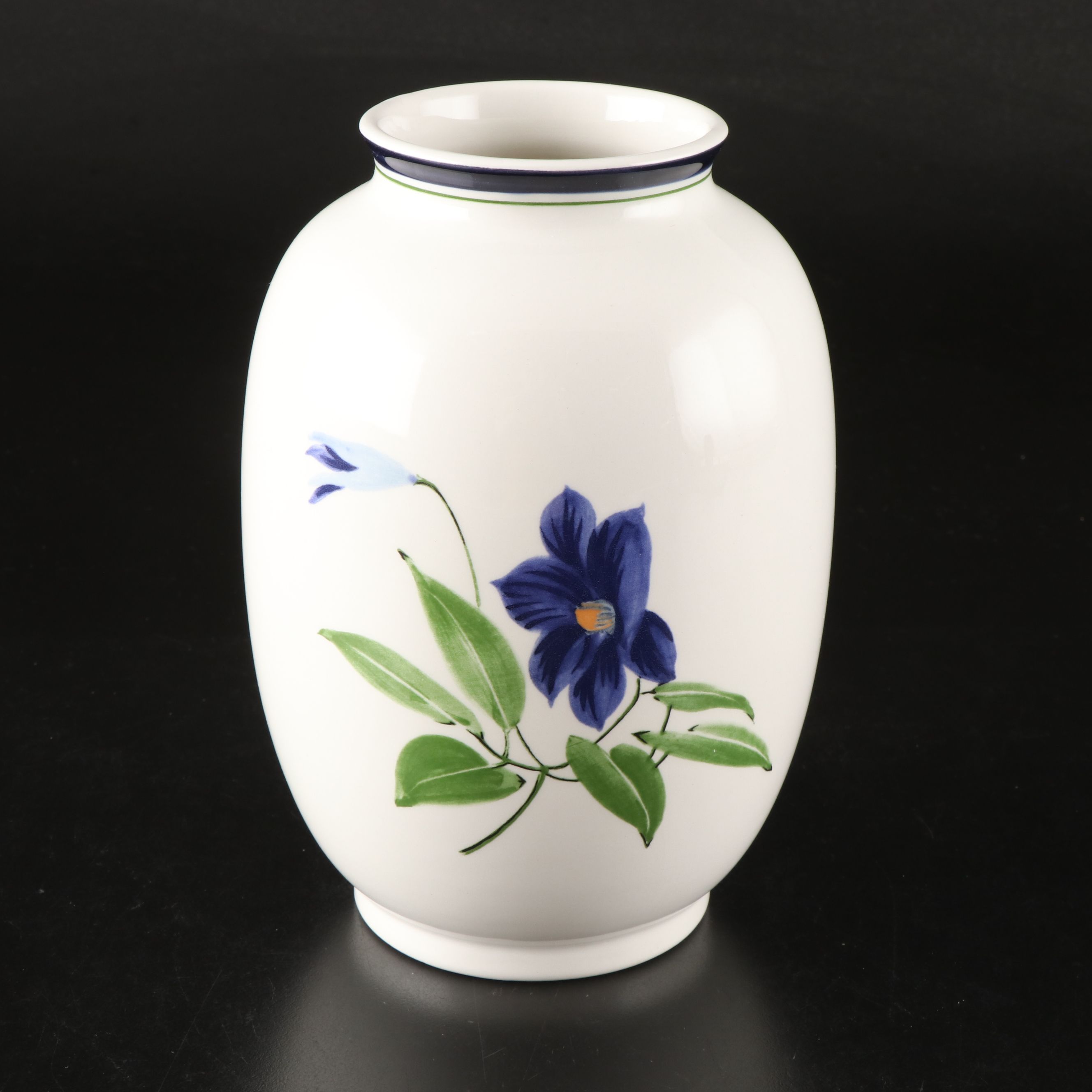 Tiffany & Co. Este Ceramiche Porcelain Vase and Porcelain Basket