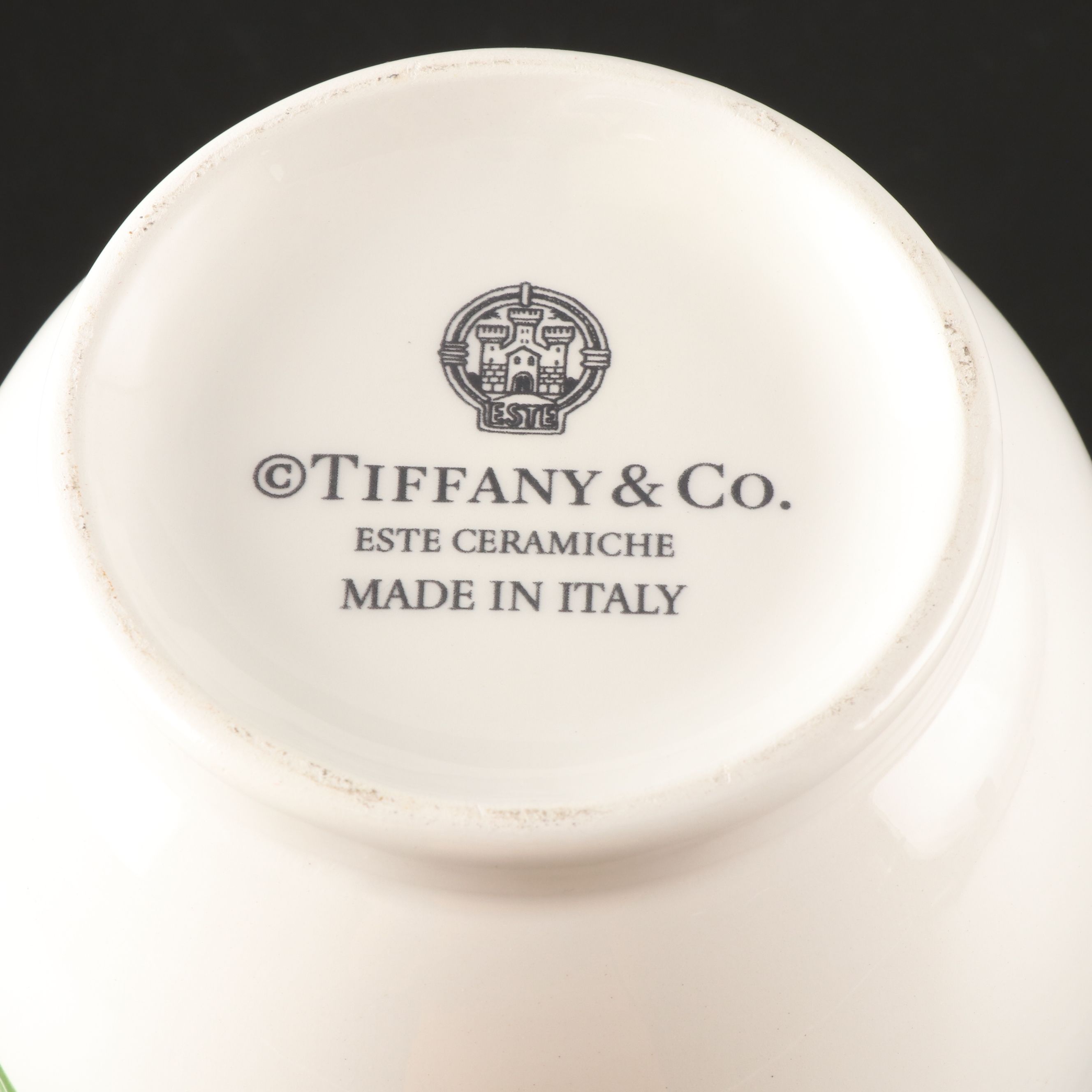 Tiffany & Co. Este Ceramiche Porcelain Vase and Porcelain Basket